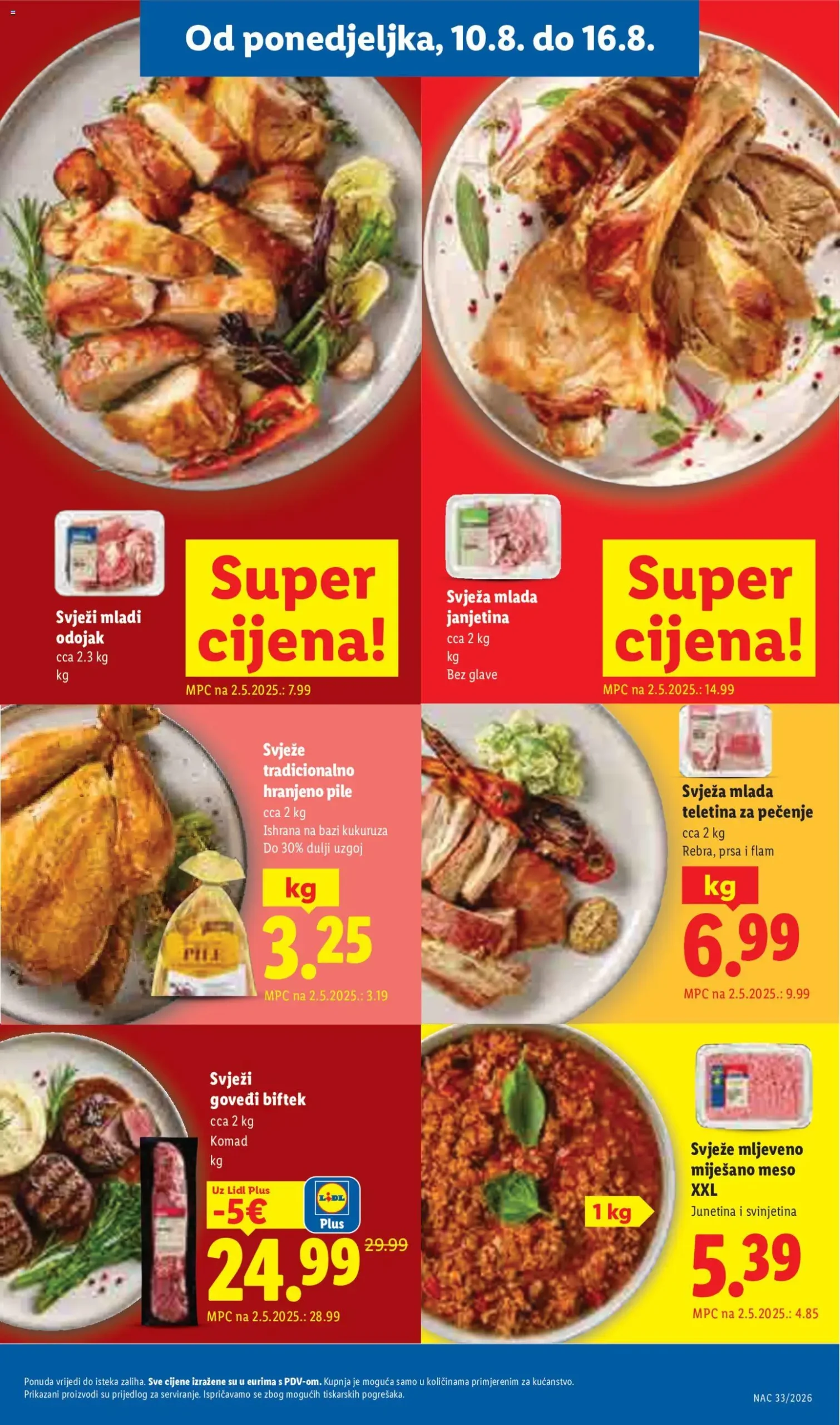 Lidl katalog akcija strana 3 – vrijedi od 10.8. do 16.8.2026.