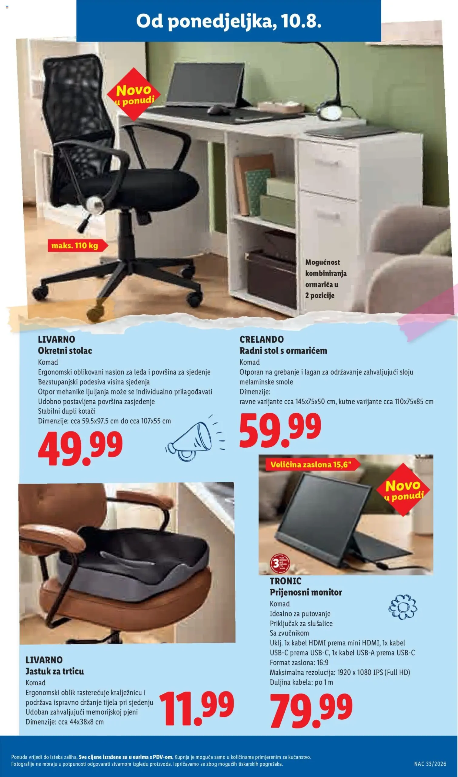 Lidl katalog akcija strana 33 – vrijedi od 10.8. do 16.8.2026.