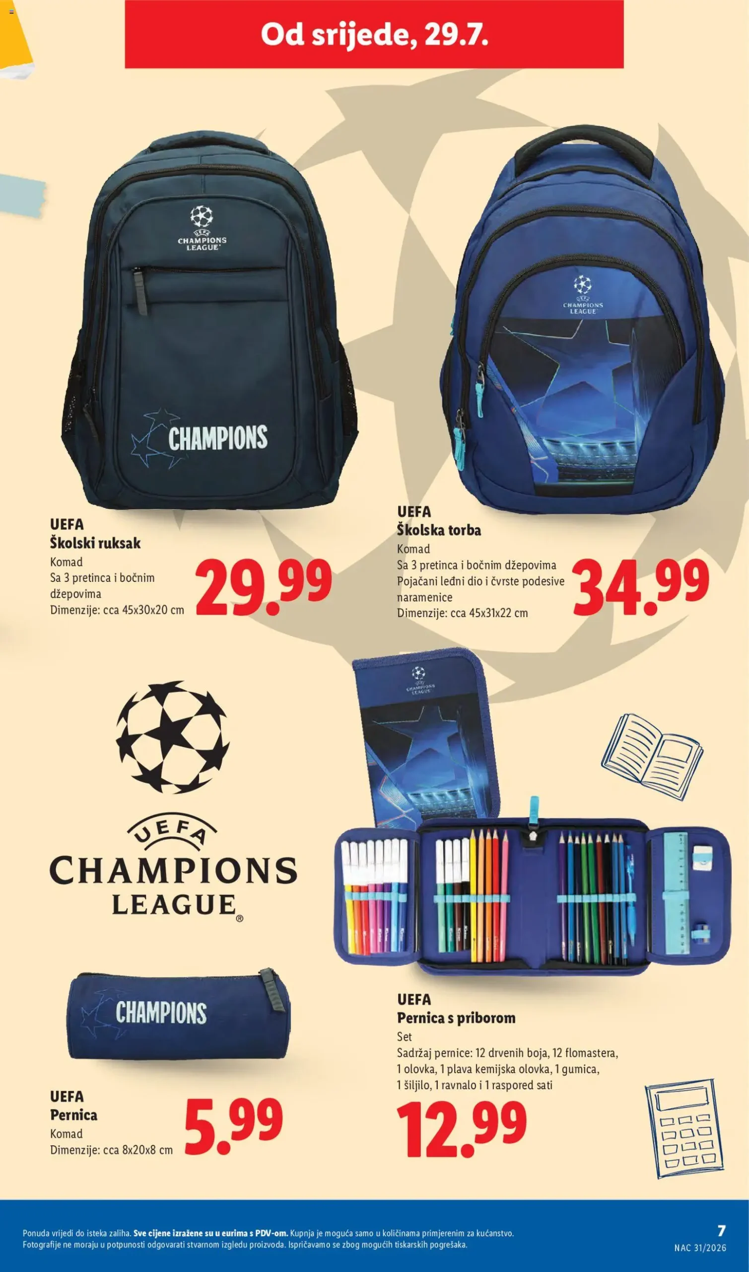 Lidl katalog akcija strana 7 – vrijedi od 29.7. do 1.9.2026.