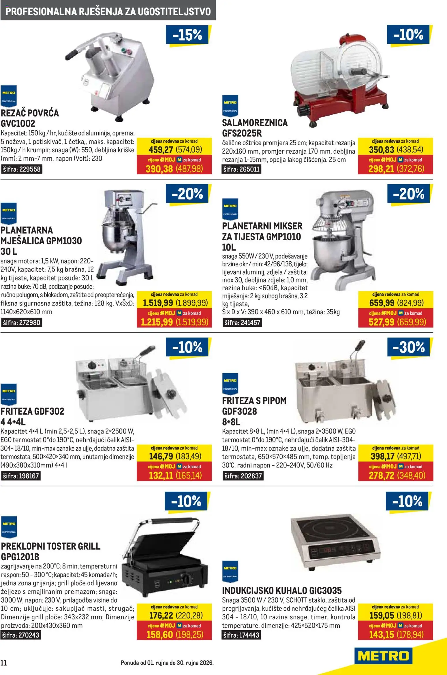 Metro katalog akcija strana 11 – vrijedi od 1.9. do 30.9.2026.