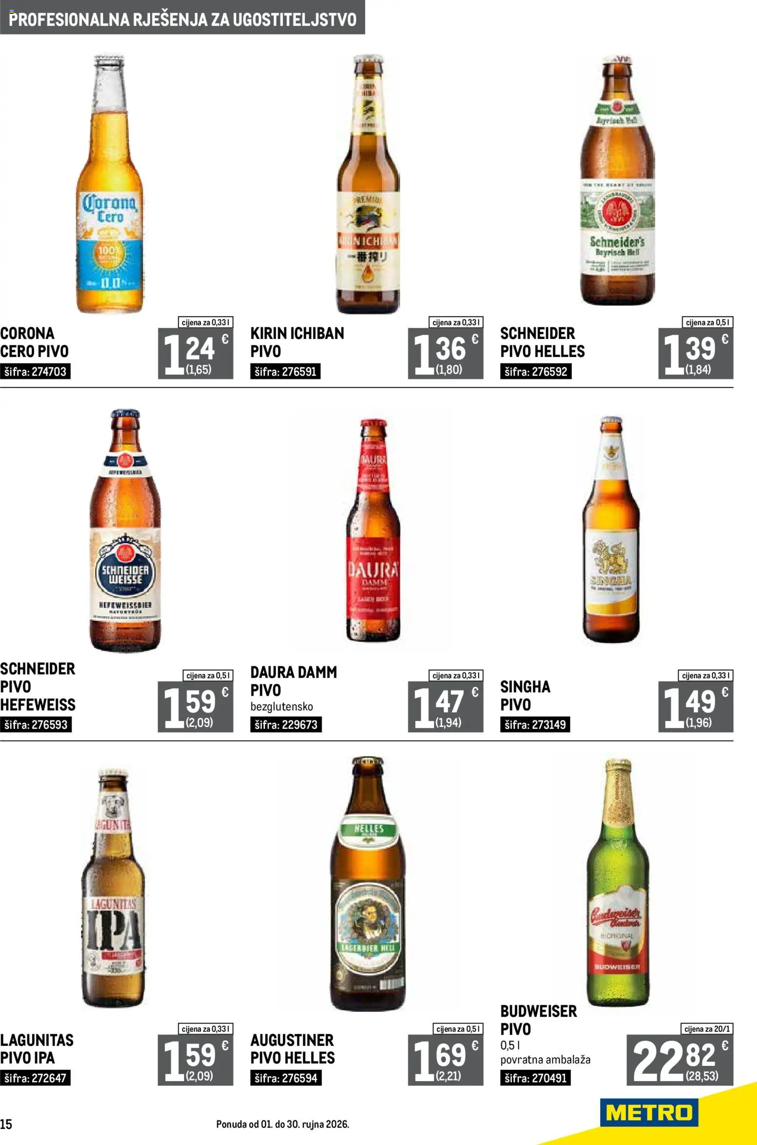 Metro katalog akcija strana 15 – vrijedi od 1.9. do 30.9.2026.