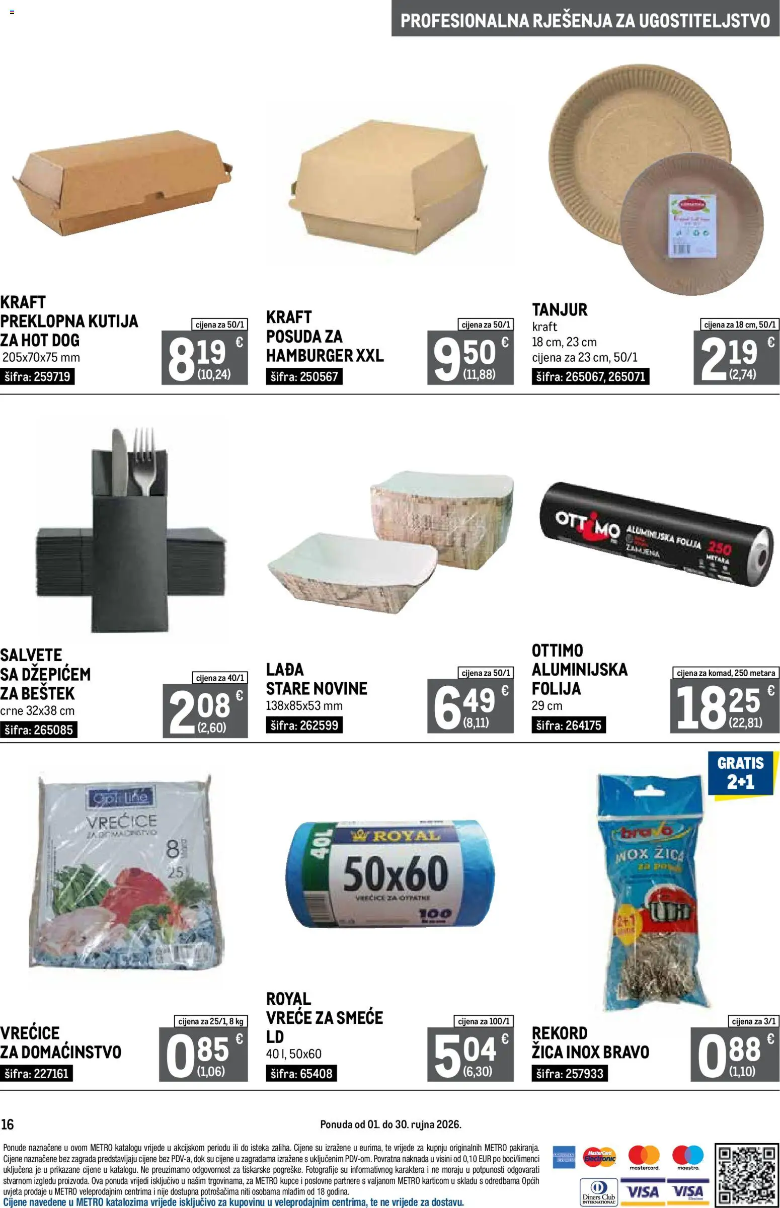 Metro katalog akcija strana 16 – vrijedi od 1.9. do 30.9.2026.