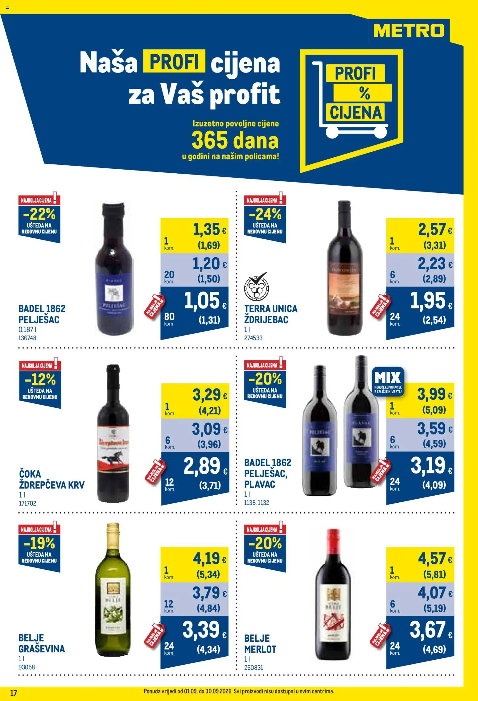 Metro katalog akcija strana 17 – vrijedi od 1.9. do 30.9.2026.