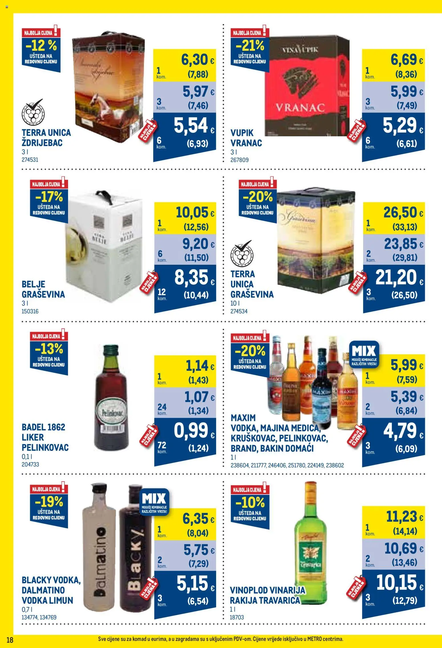 Metro katalog akcija strana 18 – vrijedi od 3.8. do 31.8.2026.