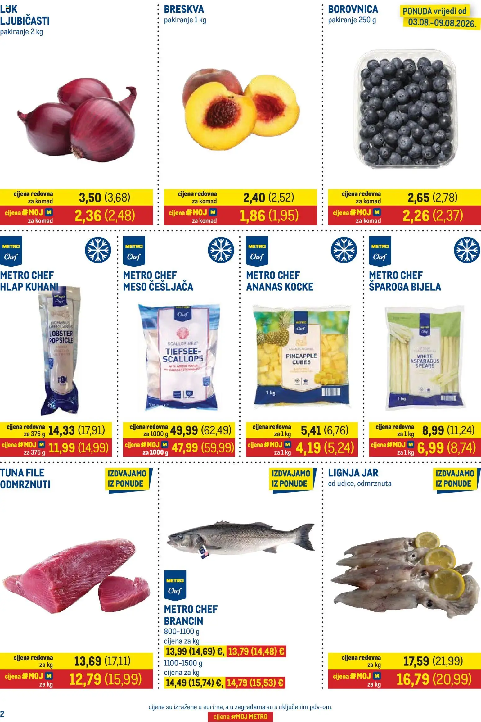 Metro katalog akcija strana 2 – vrijedi od 3.8. do 16.8.2026.