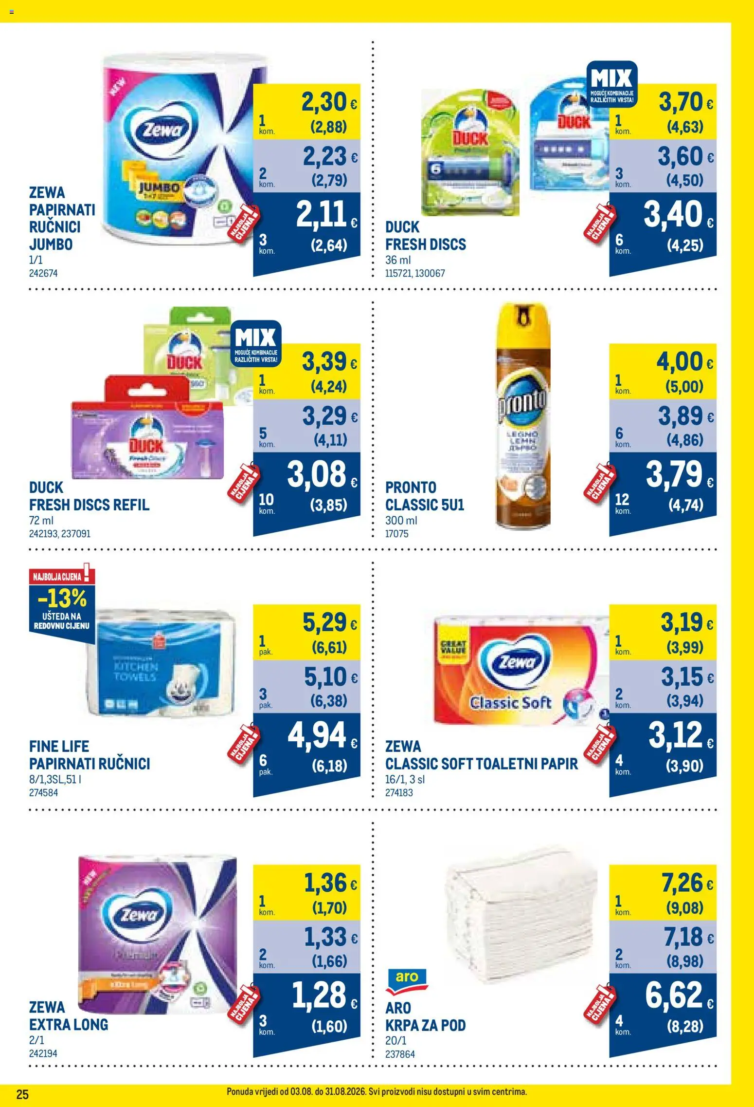 Metro katalog akcija strana 25 – vrijedi od 3.8. do 31.8.2026.