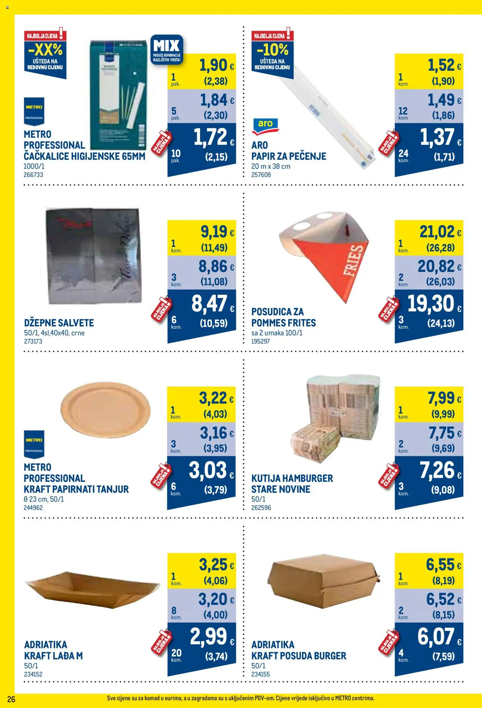 Metro katalog akcija strana 26 – vrijedi od 3.8. do 31.8.2026.