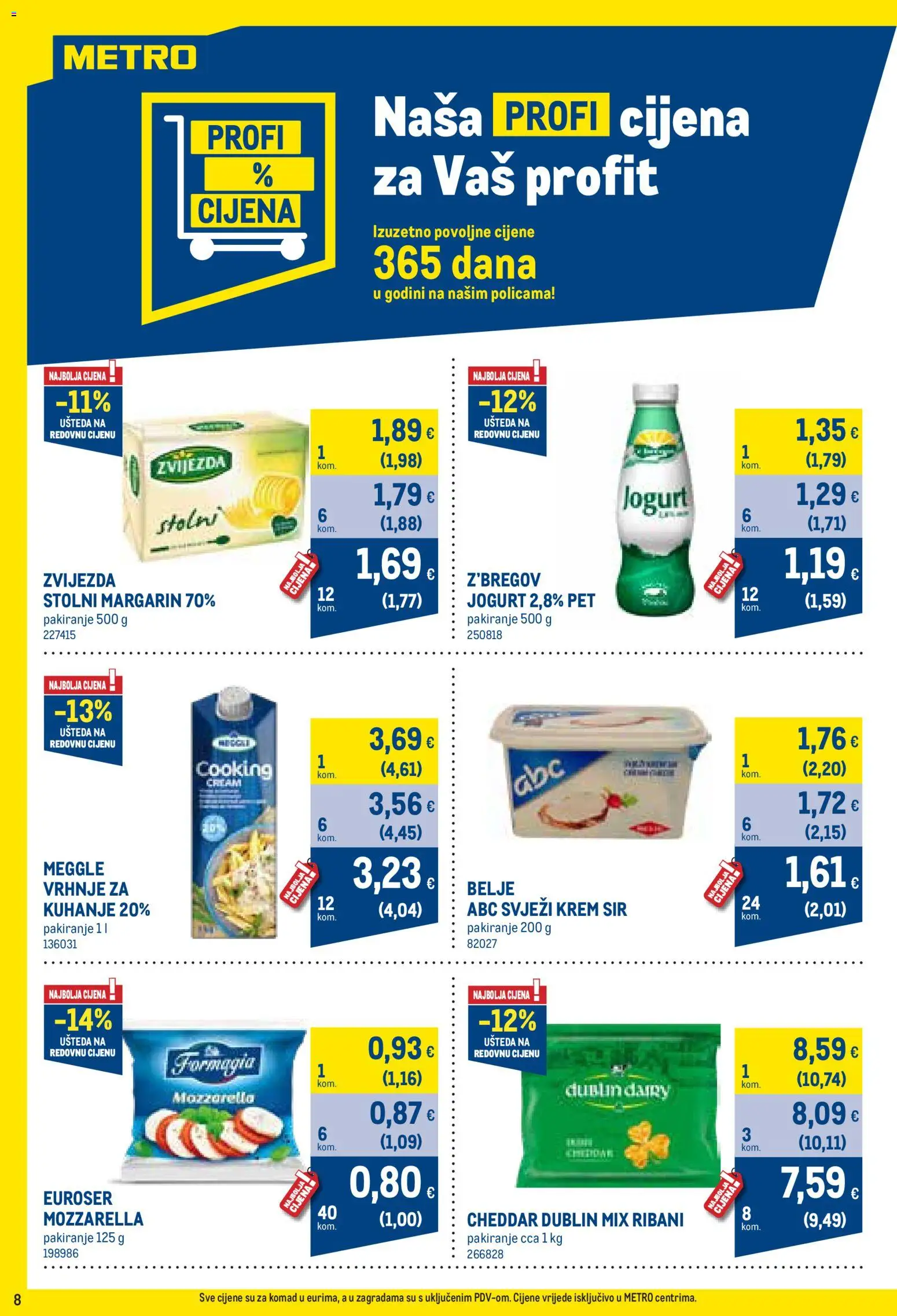 Metro katalog akcija strana 8 – vrijedi od 3.8. do 31.8.2026.