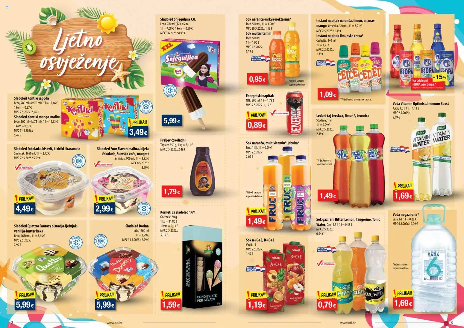 NTL katalog akcija strana 2 – vrijedi od 29.7. do 4.8.2026.