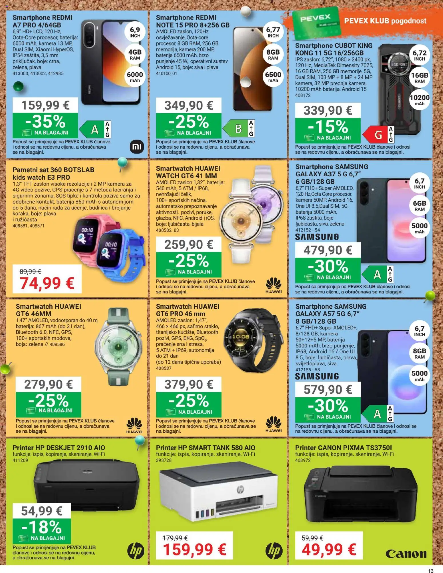Pevex katalog akcija strana 13 – vrijedi od 27.8. do 21.9.2026.