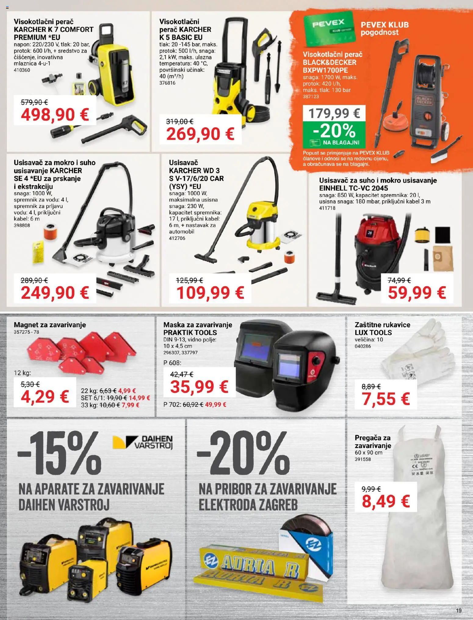 Pevex katalog akcija strana 19 – vrijedi od 27.8. do 21.9.2026.