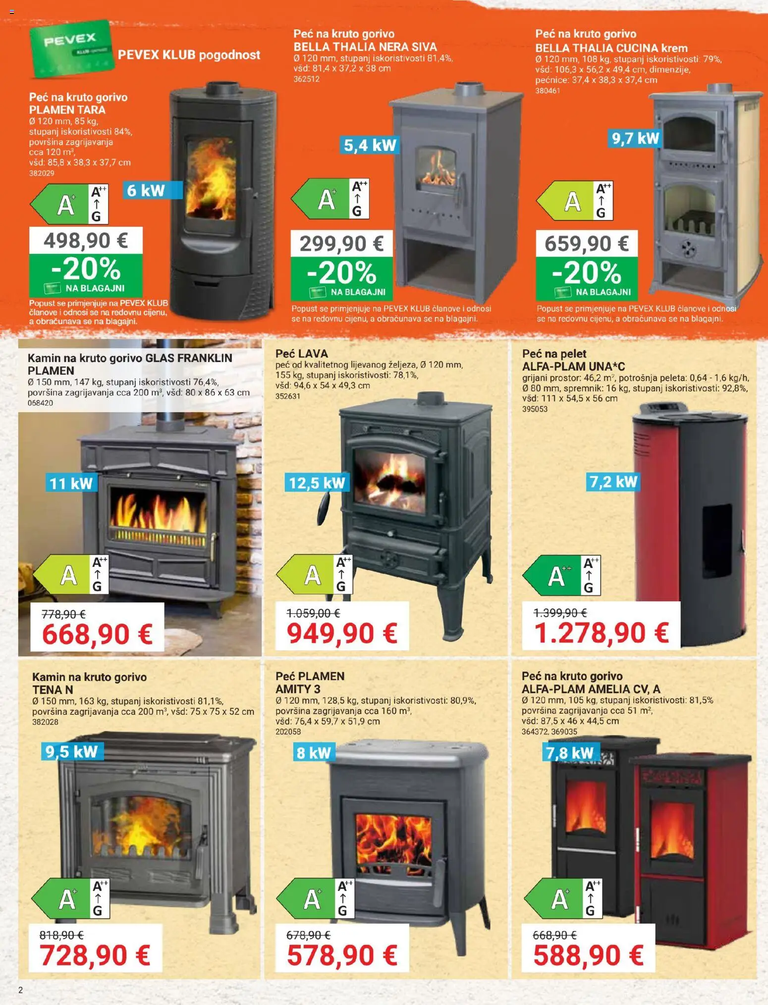 Pevex katalog akcija strana 2 – vrijedi od 27.8. do 21.9.2026.