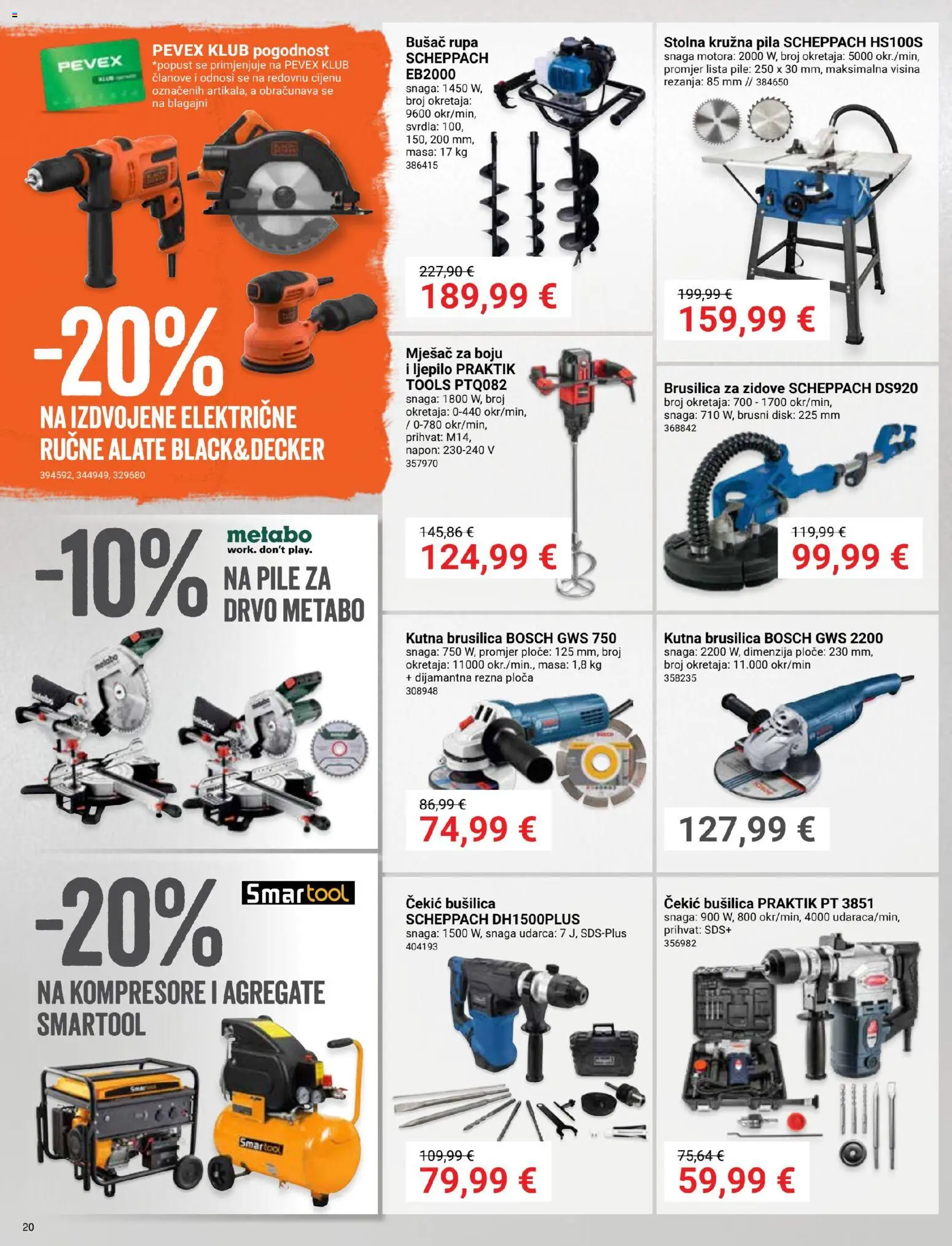 Pevex katalog akcija strana 20 – vrijedi od 27.8. do 21.9.2026.