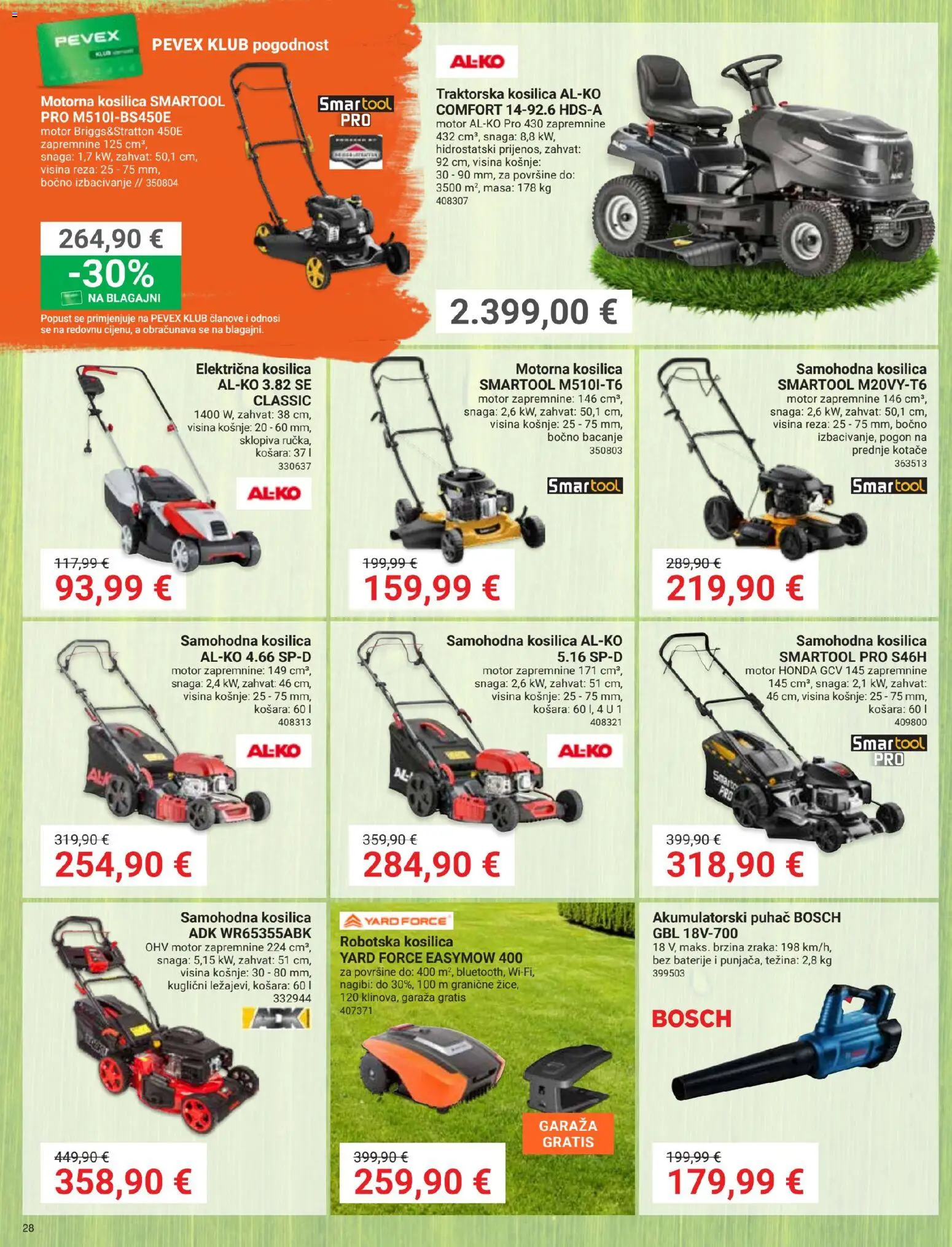 Pevex katalog akcija strana 28 – vrijedi od 27.8. do 21.9.2026.