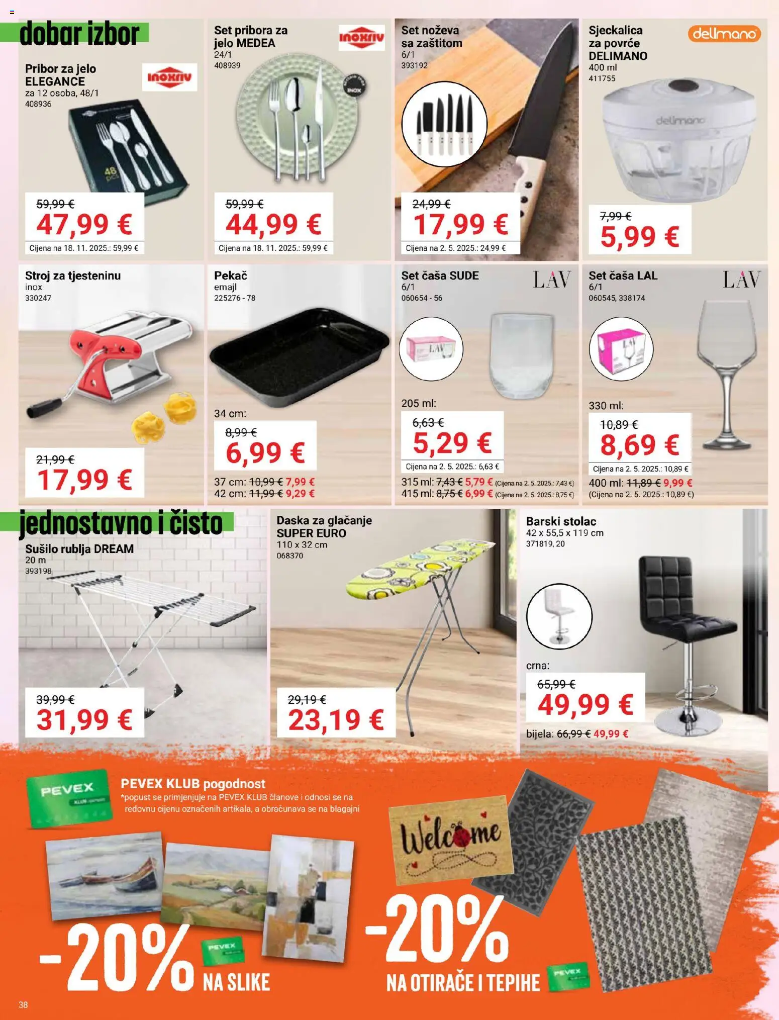 Pevex katalog akcija strana 38 – vrijedi od 27.8. do 21.9.2026.