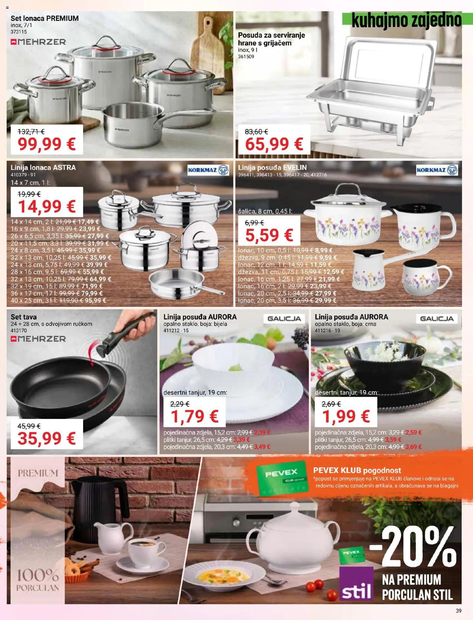 Pevex katalog akcija strana 39 – vrijedi od 27.8. do 21.9.2026.