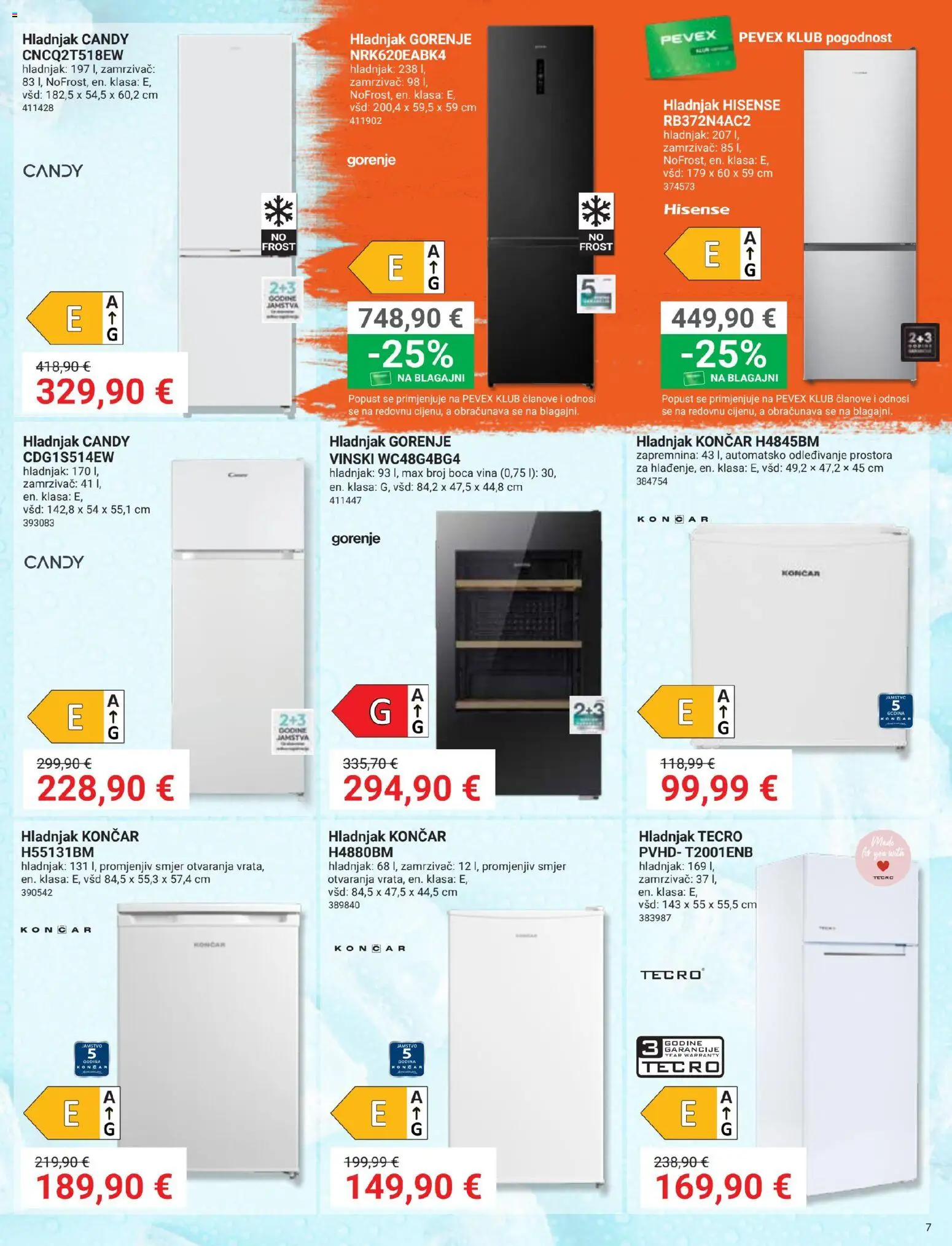 Pevex katalog akcija strana 7 – vrijedi od 27.8. do 21.9.2026.
