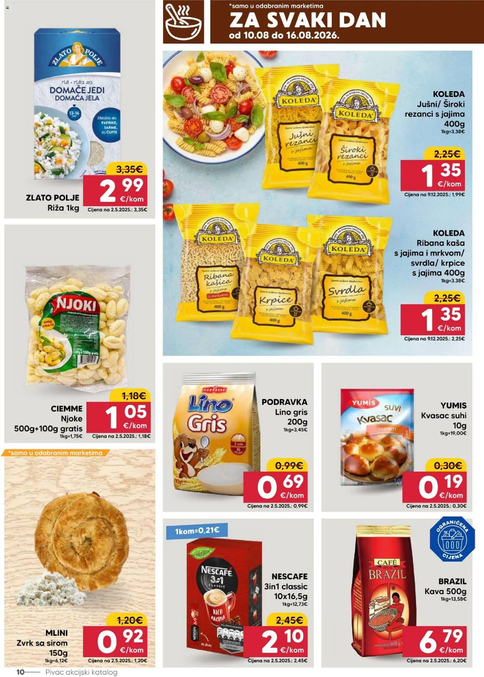 Pivac katalog akcija strana 10 – vrijedi od 10.8. do 16.8.2026.