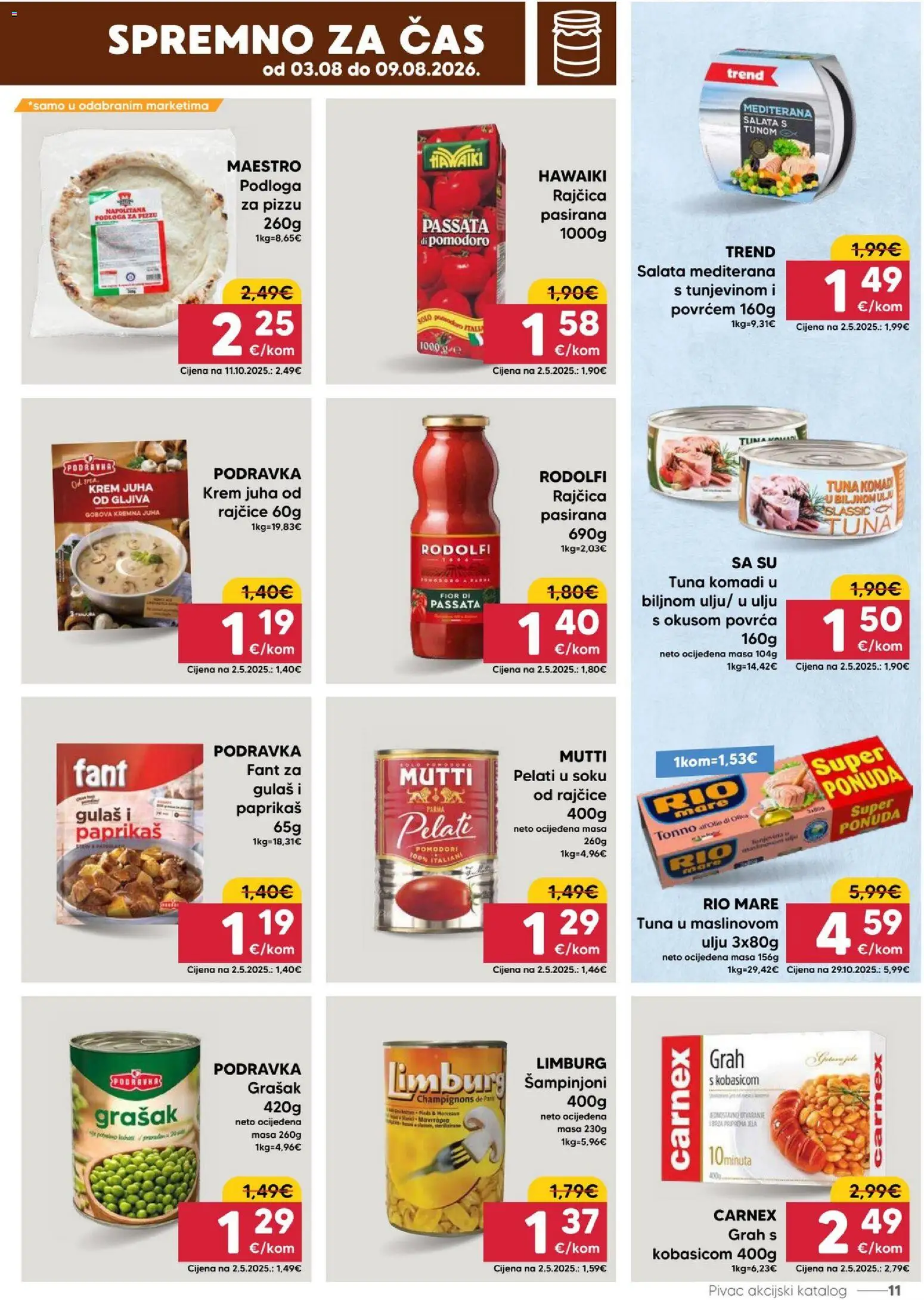 Pivac katalog akcija strana 11 – vrijedi od 3.8. do 9.8.2026.