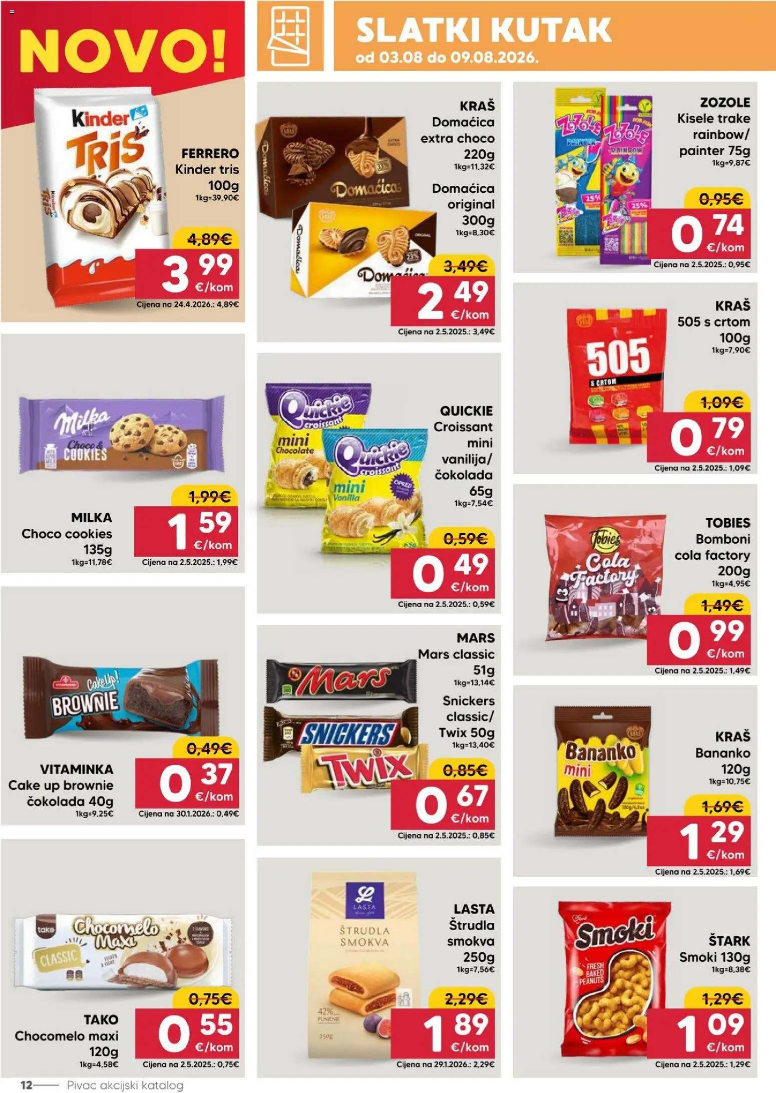 Pivac katalog akcija strana 12 – vrijedi od 3.8. do 9.8.2026.