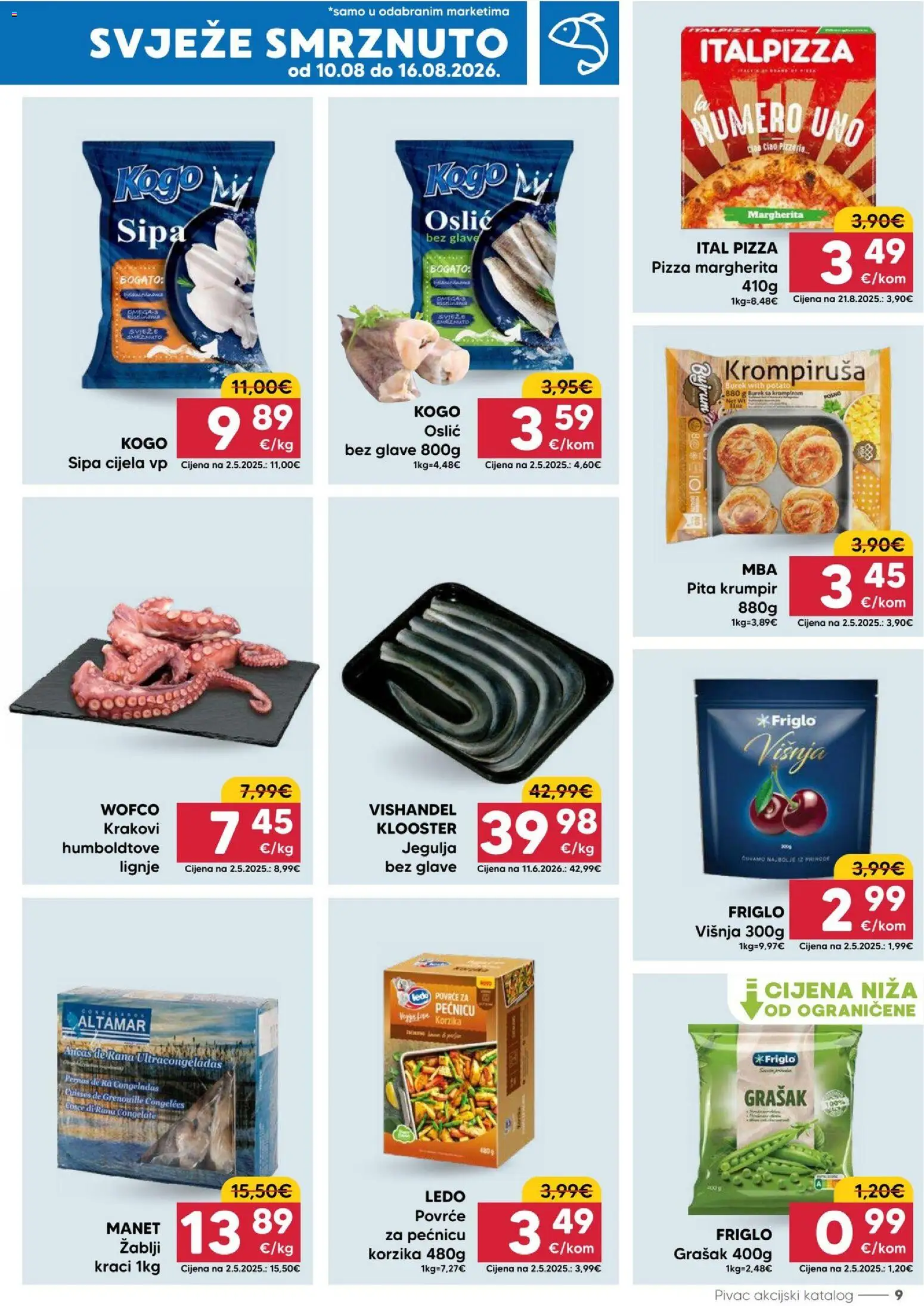Pivac katalog akcija strana 9 – vrijedi od 10.8. do 16.8.2026.