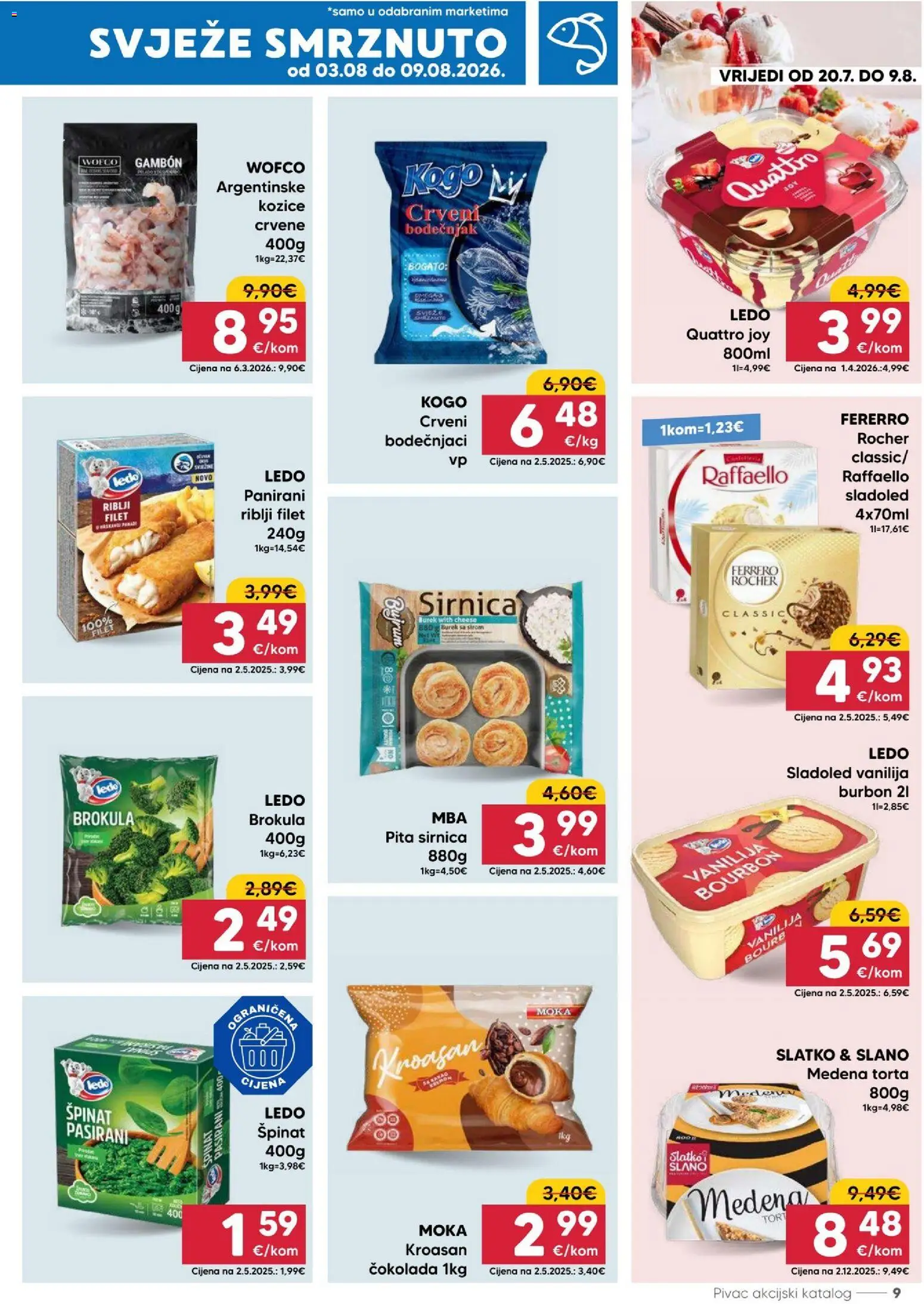Pivac katalog akcija strana 9 – vrijedi od 3.8. do 9.8.2026.