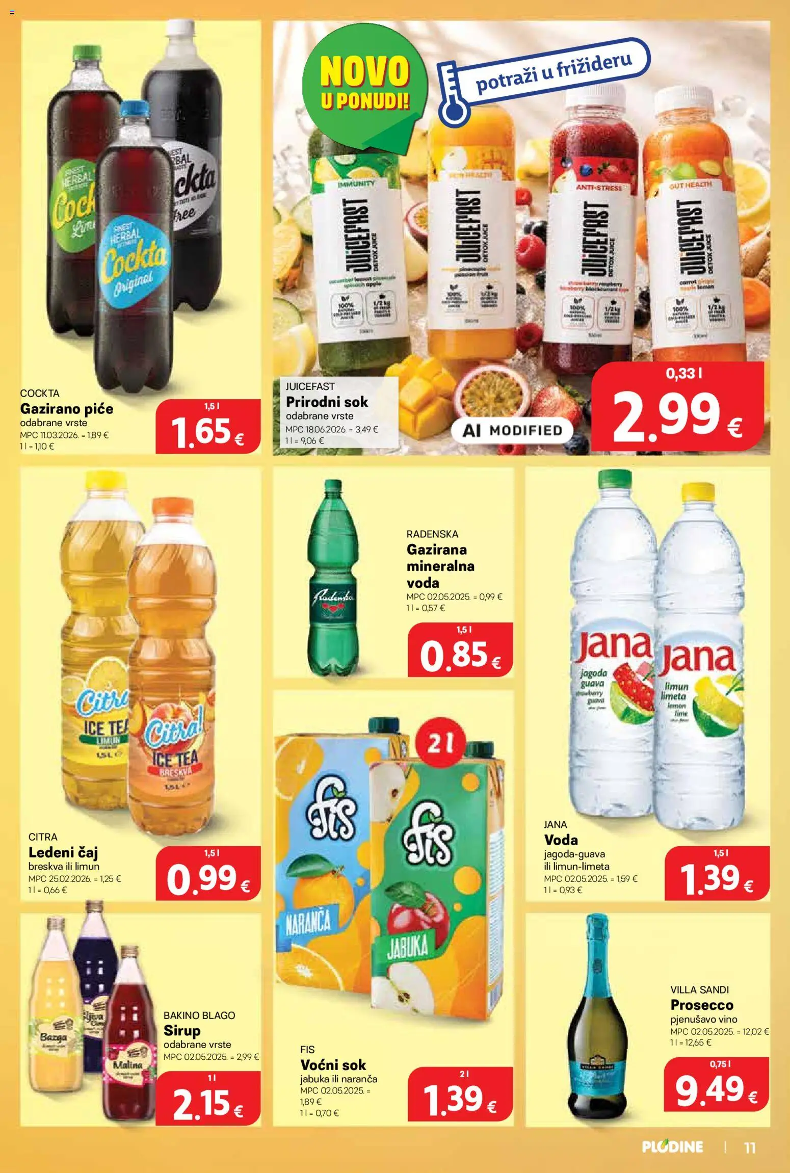 Plodine katalog akcija strana 11 – vrijedi od 6.8. do 11.8.2026.