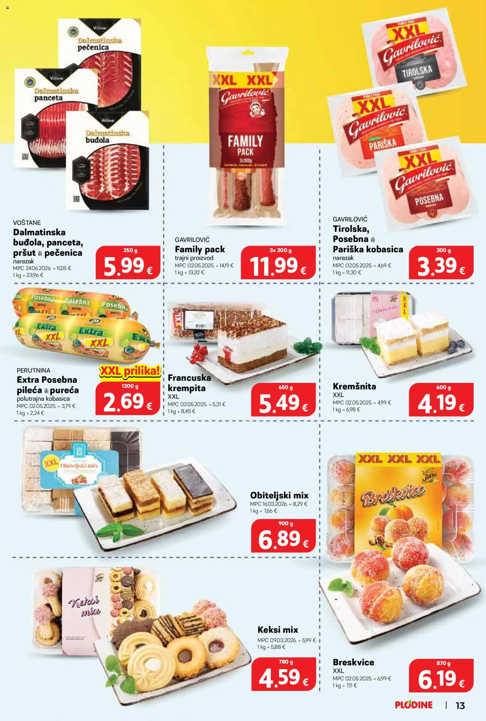 Plodine katalog akcija strana 13 – vrijedi od 6.8. do 11.8.2026.