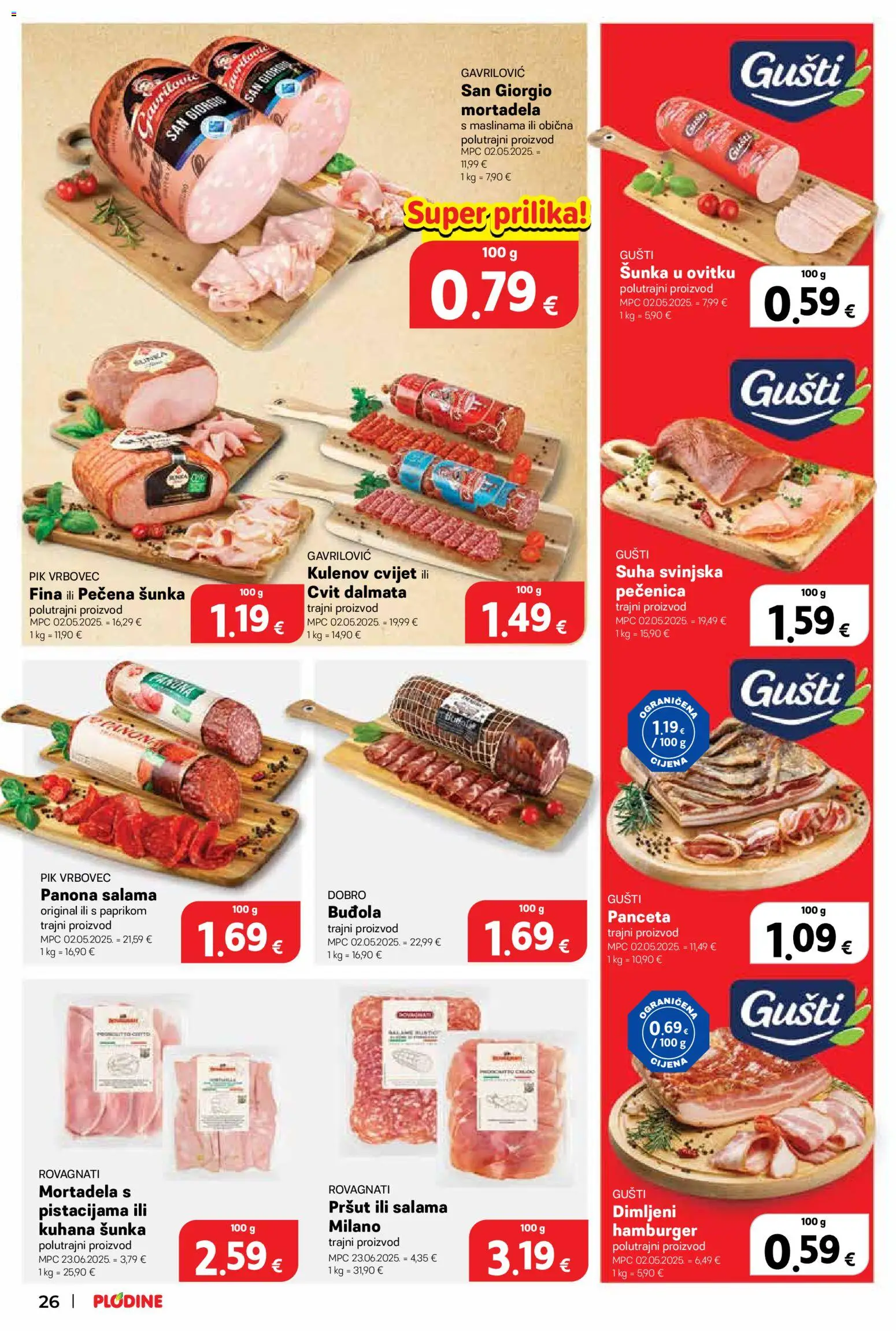 Plodine katalog akcija strana 26 – vrijedi od 6.8. do 11.8.2026.