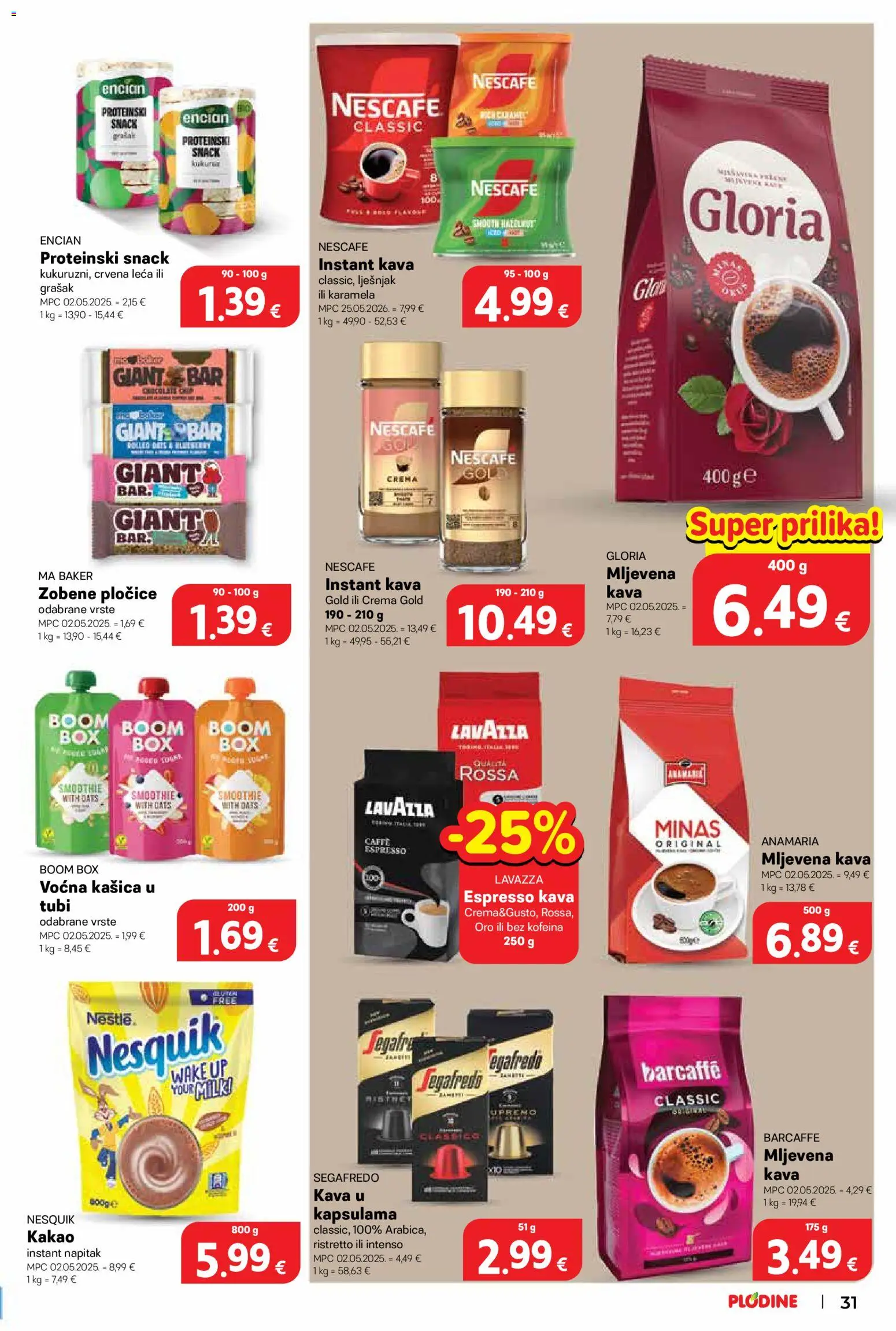 Plodine katalog akcija strana 31 – vrijedi od 6.8. do 11.8.2026.