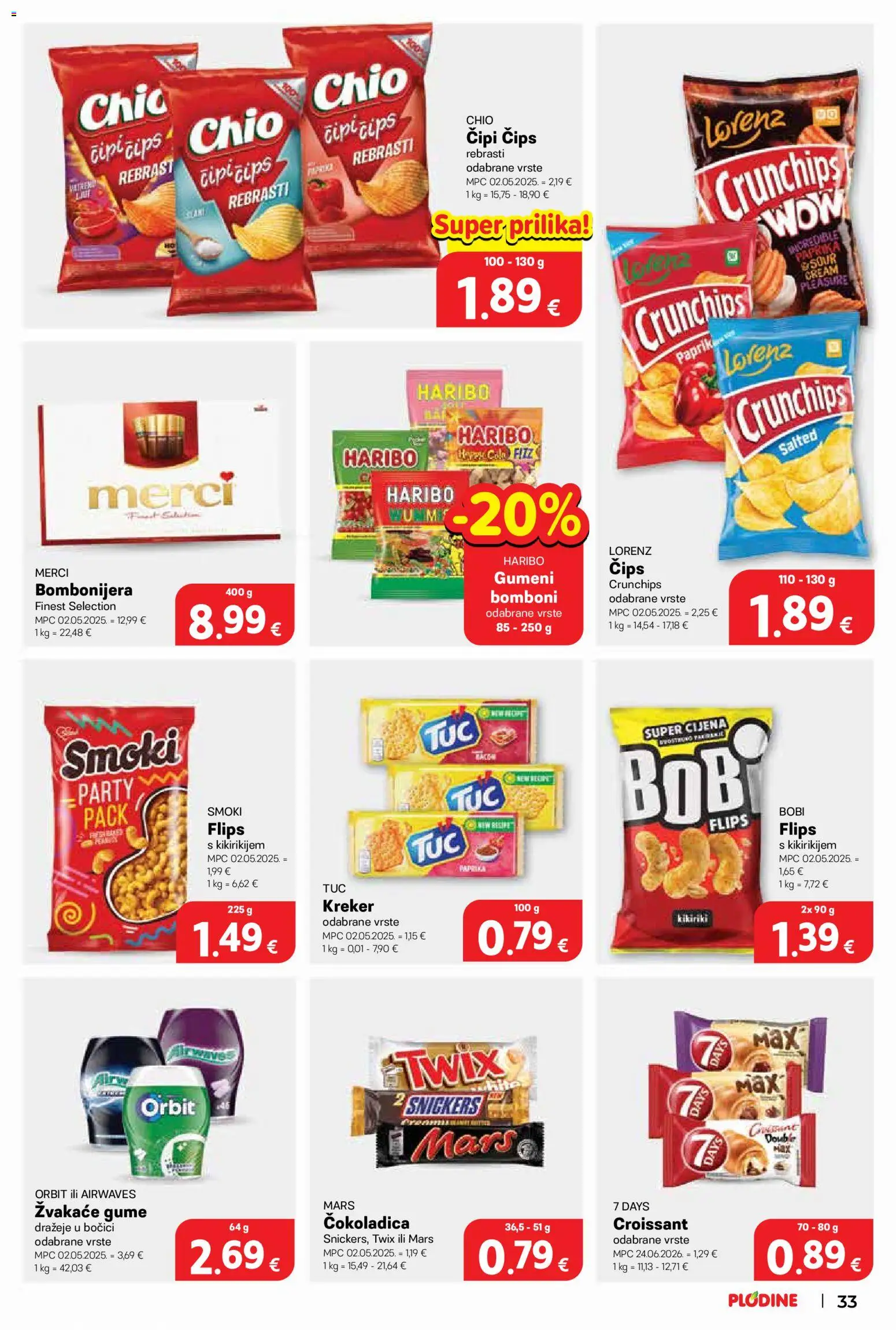 Plodine katalog akcija strana 33 – vrijedi od 29.7. do 4.8.2026.