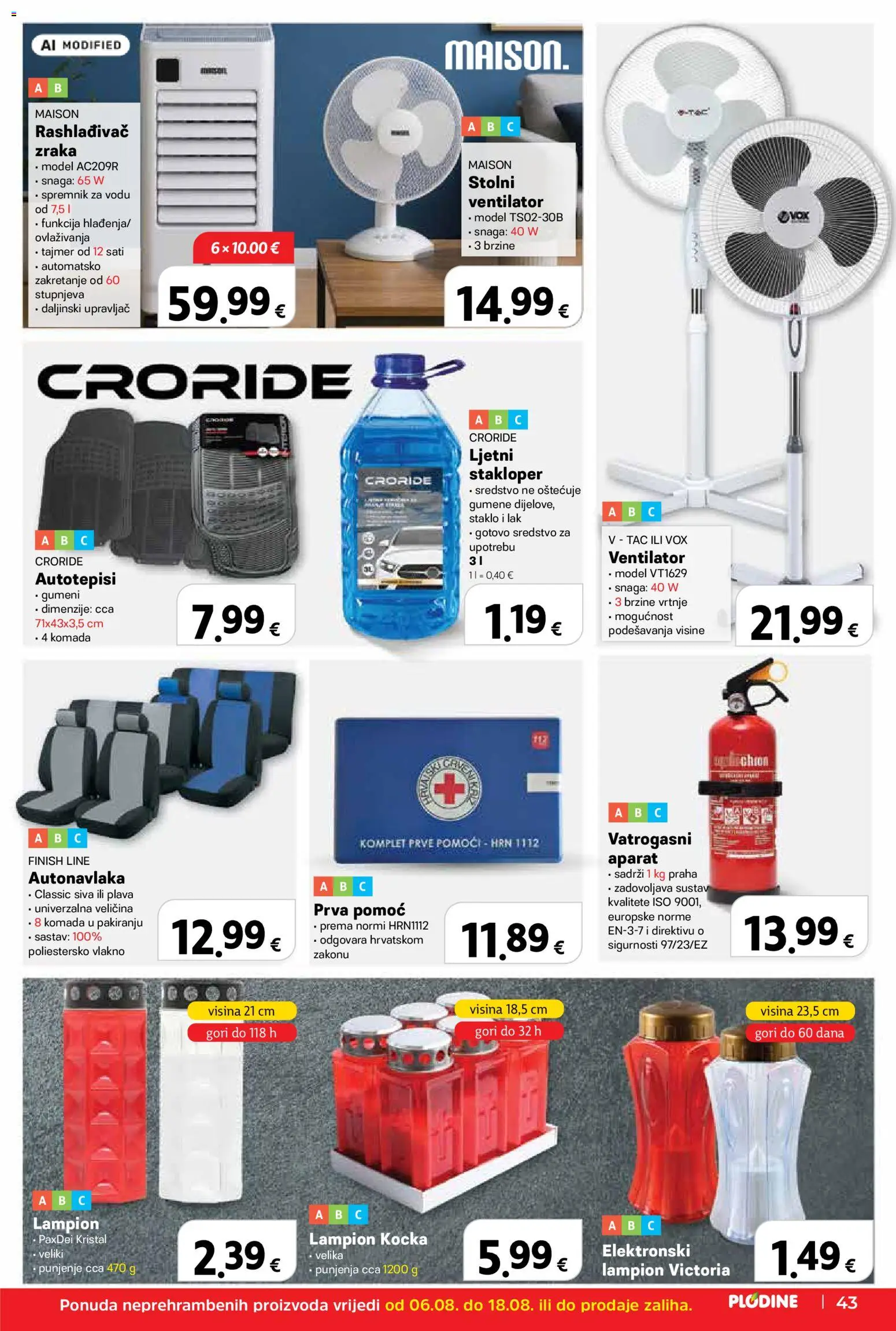Plodine katalog akcija strana 43 – vrijedi od 6.8. do 11.8.2026.
