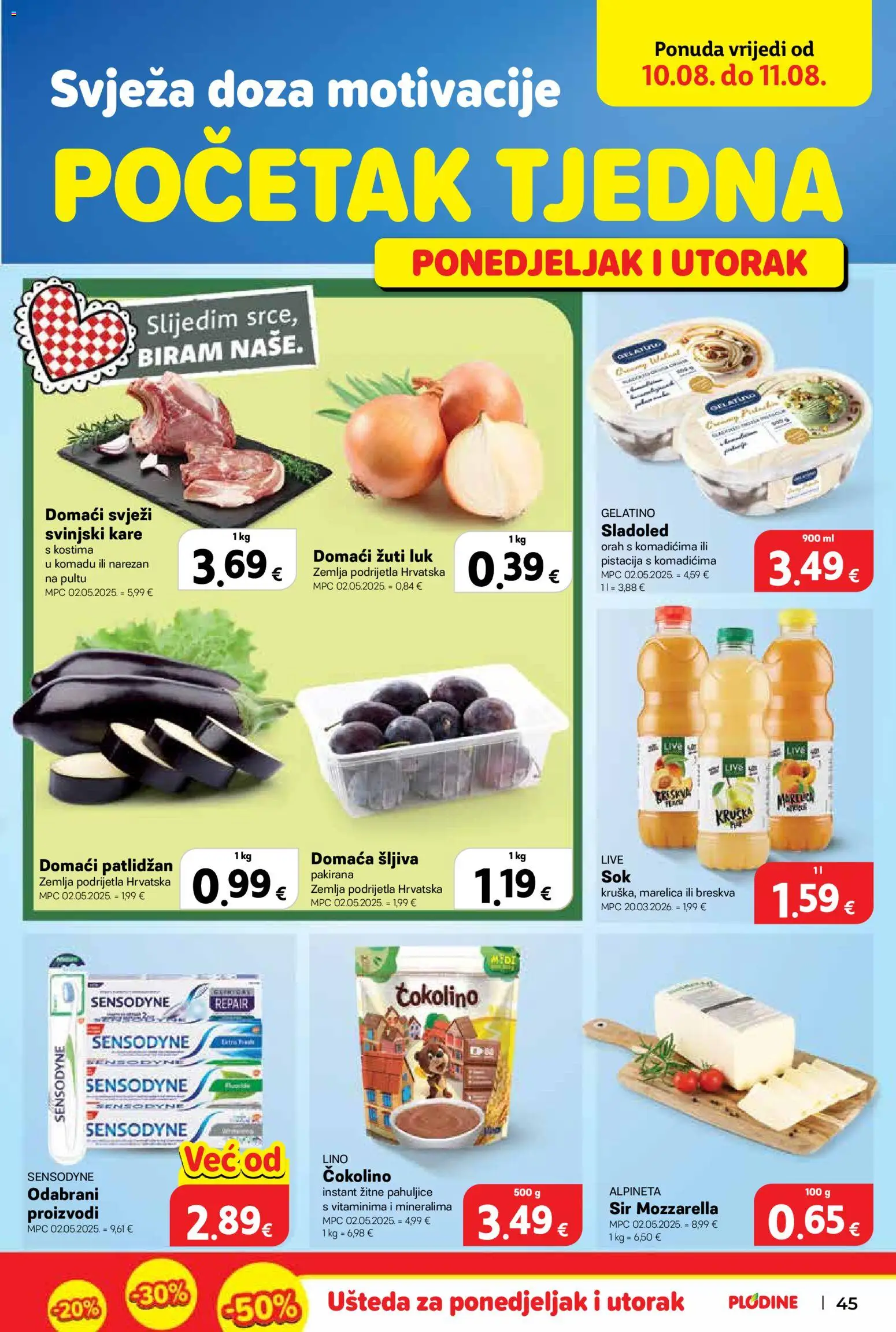Plodine katalog akcija strana 45 – vrijedi od 6.8. do 11.8.2026.