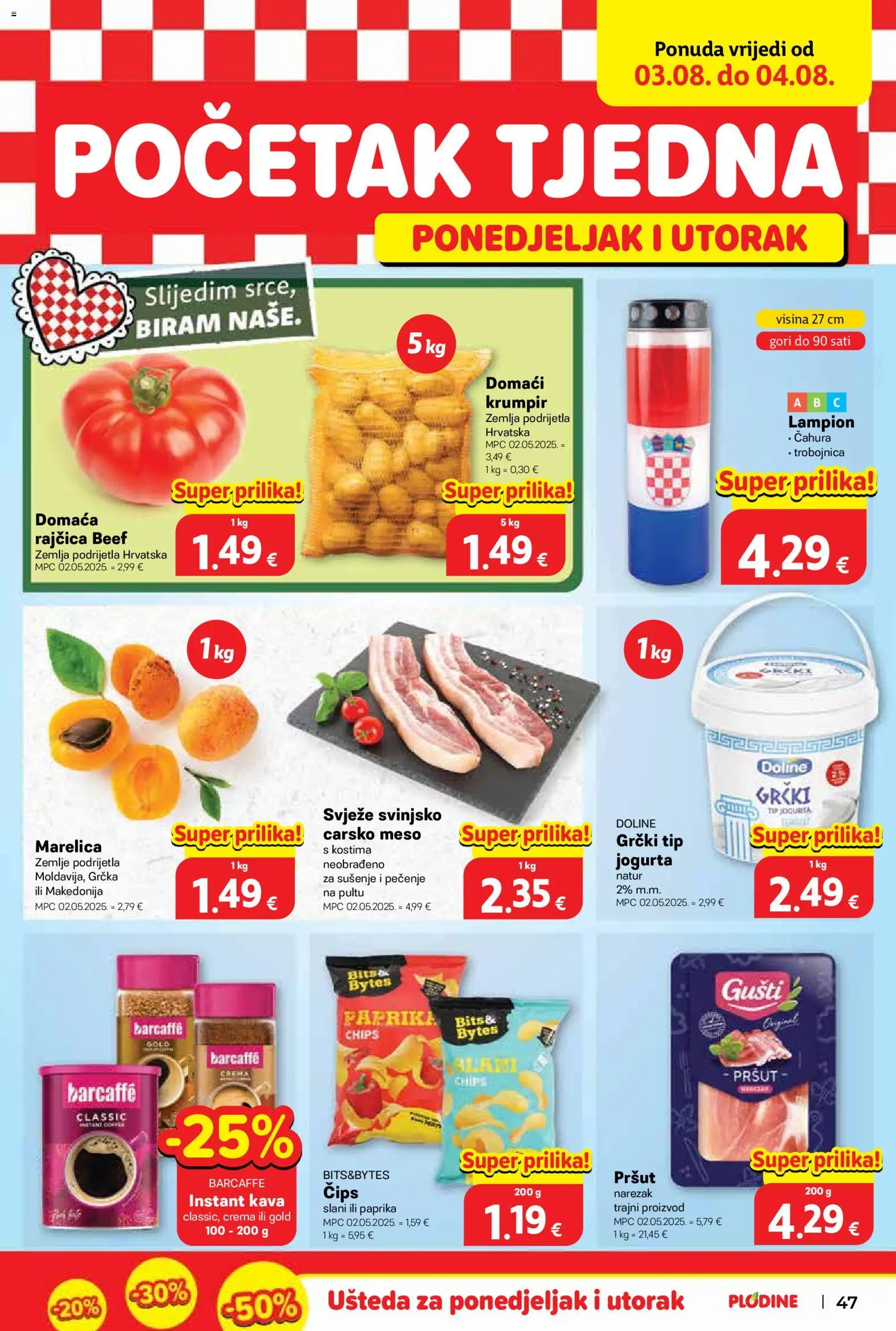Plodine katalog akcija strana 47 – vrijedi od 29.7. do 4.8.2026.