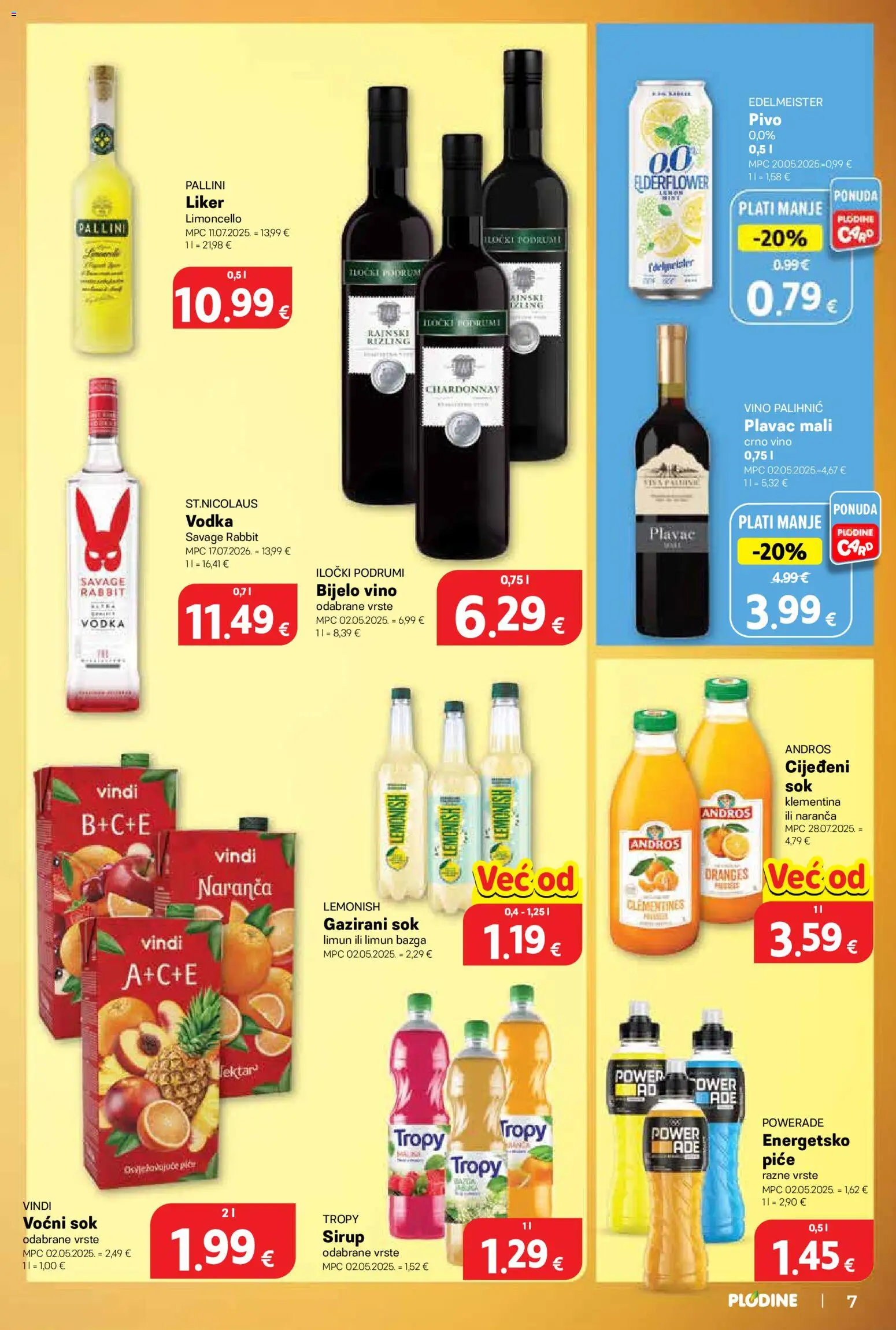 Plodine katalog akcija strana 7 – vrijedi od 29.7. do 4.8.2026.