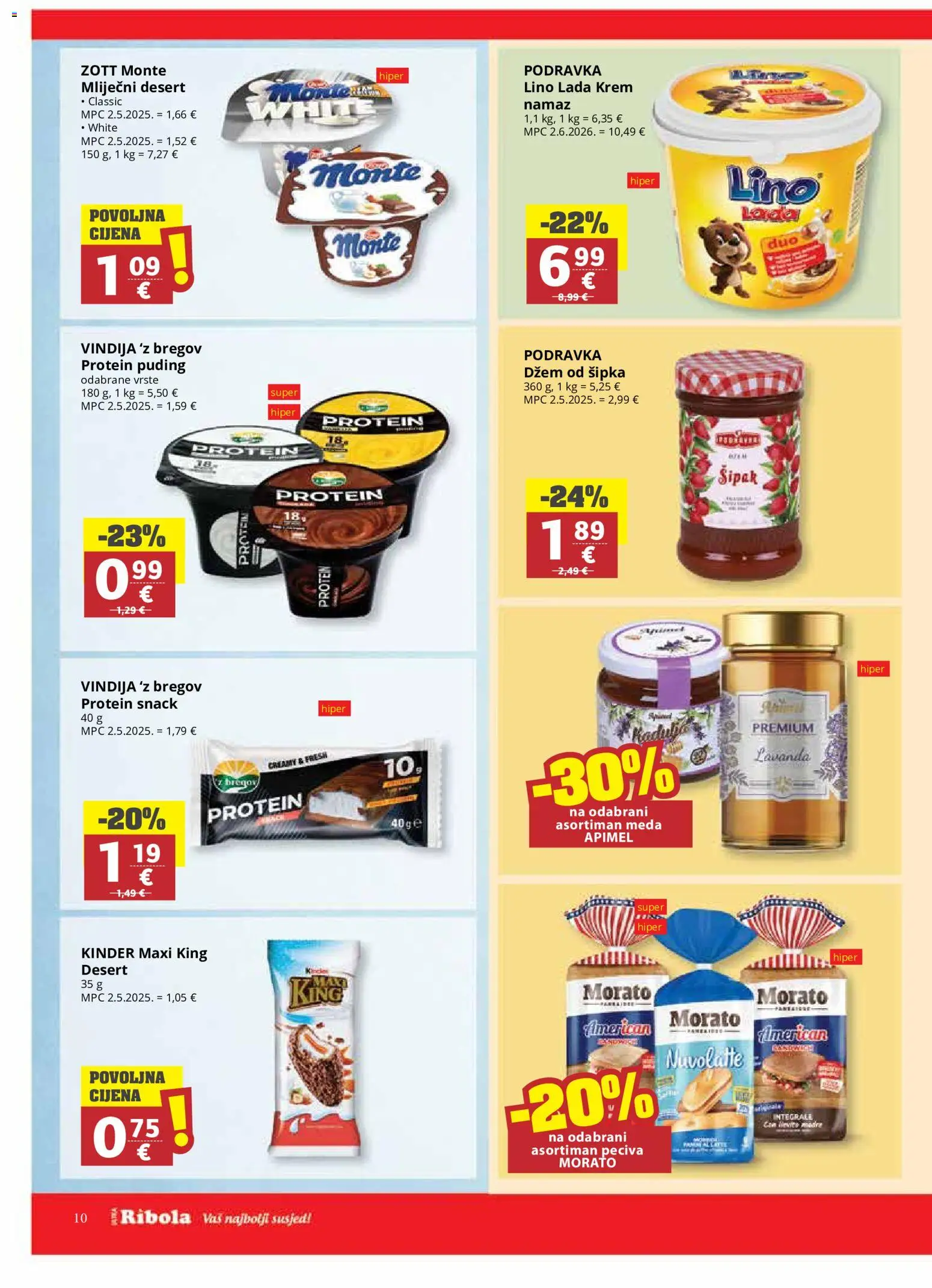 Ribola katalog akcija strana 10 – vrijedi od 22.7. do 4.8.2026.
