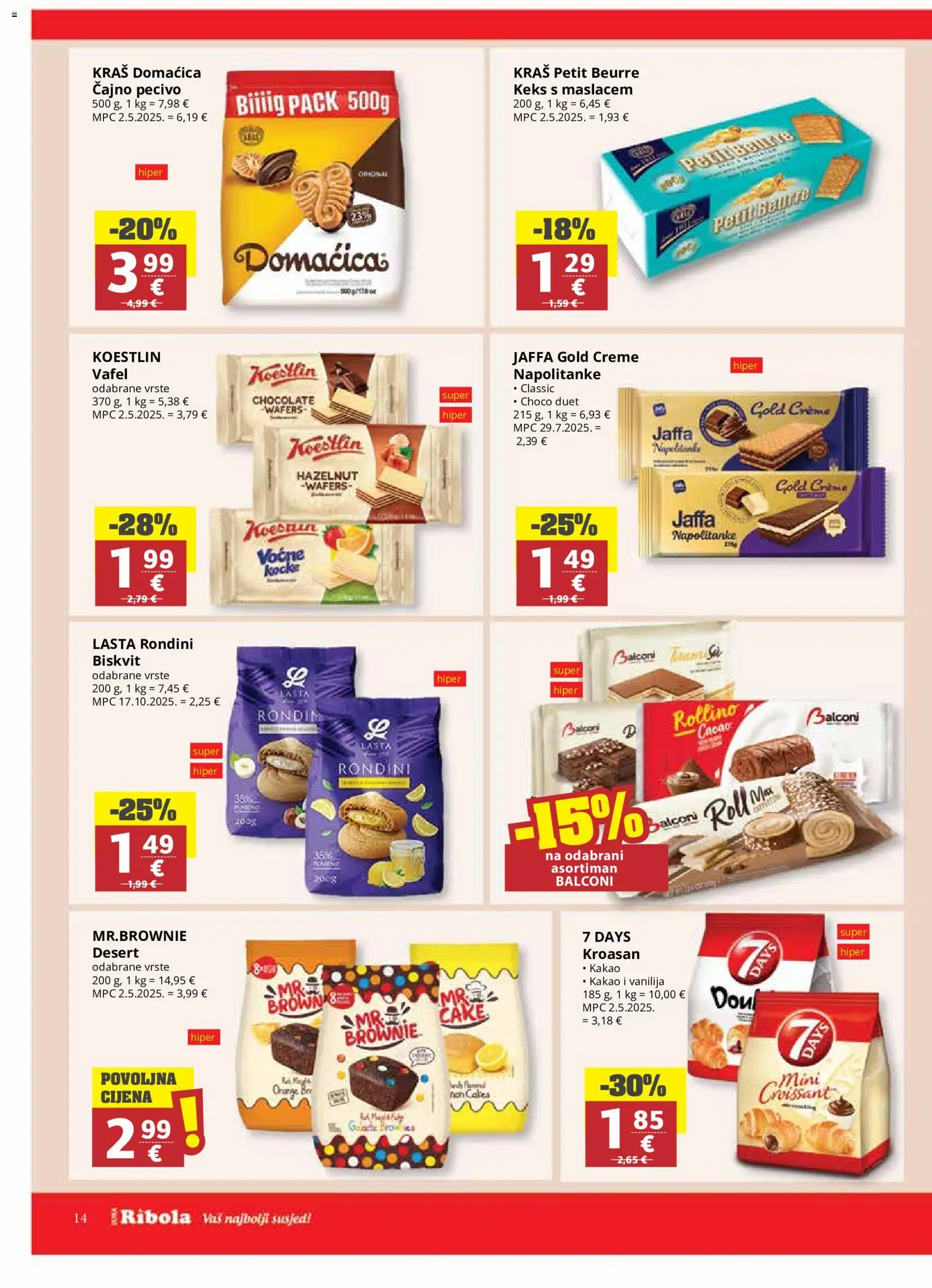 Ribola katalog akcija strana 14 – vrijedi od 22.7. do 4.8.2026.
