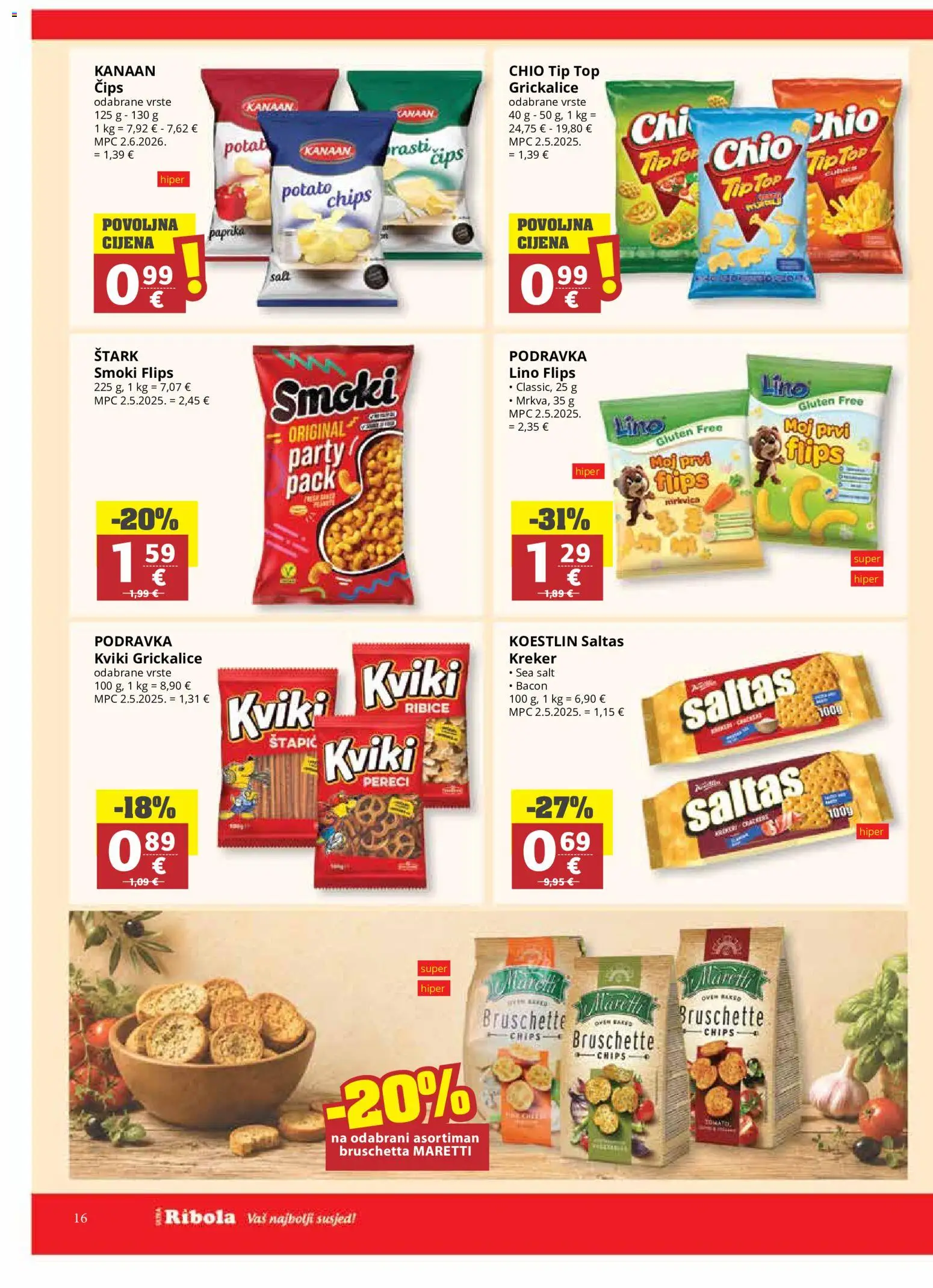 Ribola katalog akcija strana 16 – vrijedi od 22.7. do 4.8.2026.