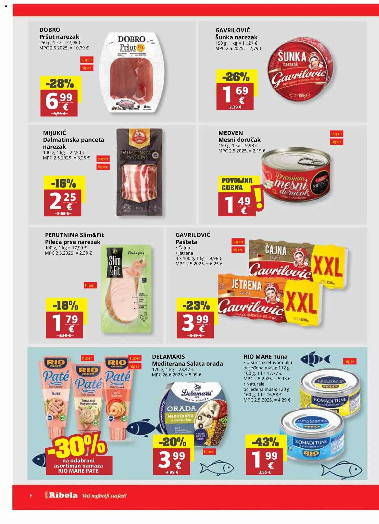 Ribola katalog akcija strana 6 – vrijedi od 22.7. do 4.8.2026.