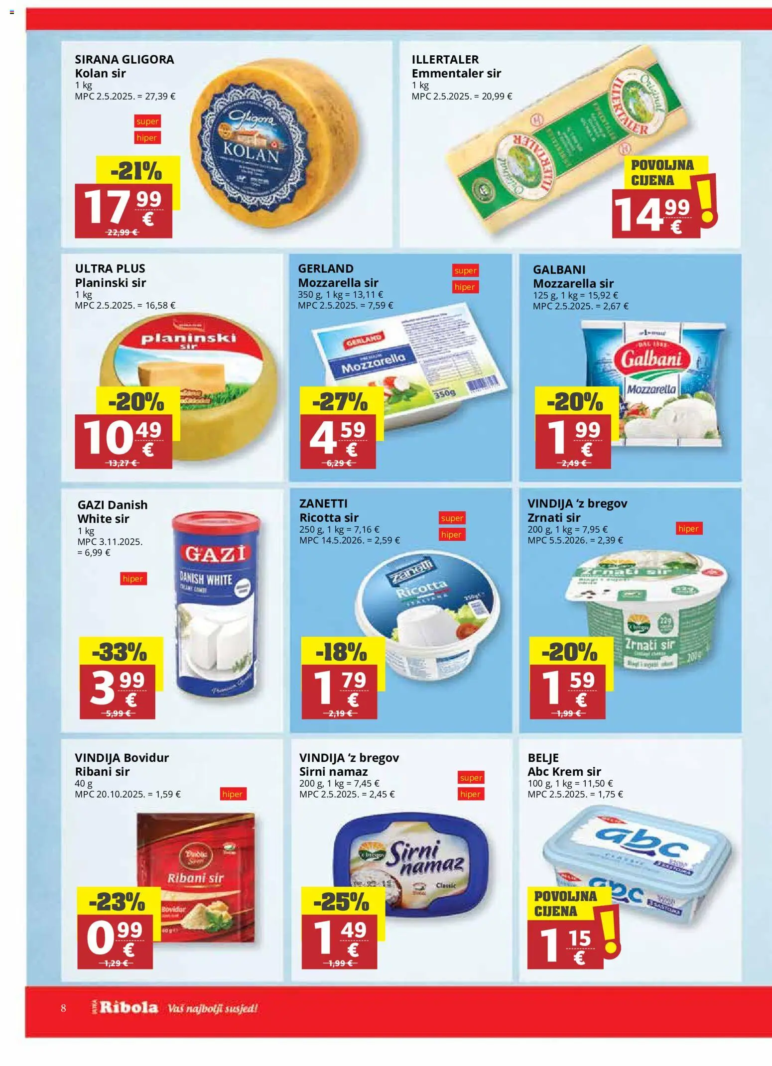 Ribola katalog akcija strana 8 – vrijedi od 22.7. do 4.8.2026.
