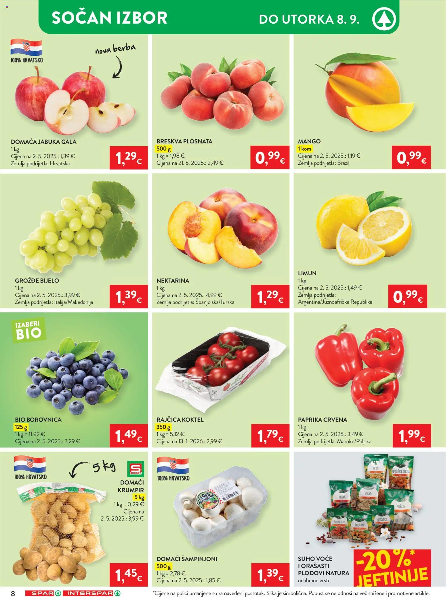 Spar katalog akcija strana 10 – vrijedi od 2.9. do 8.9.2026.