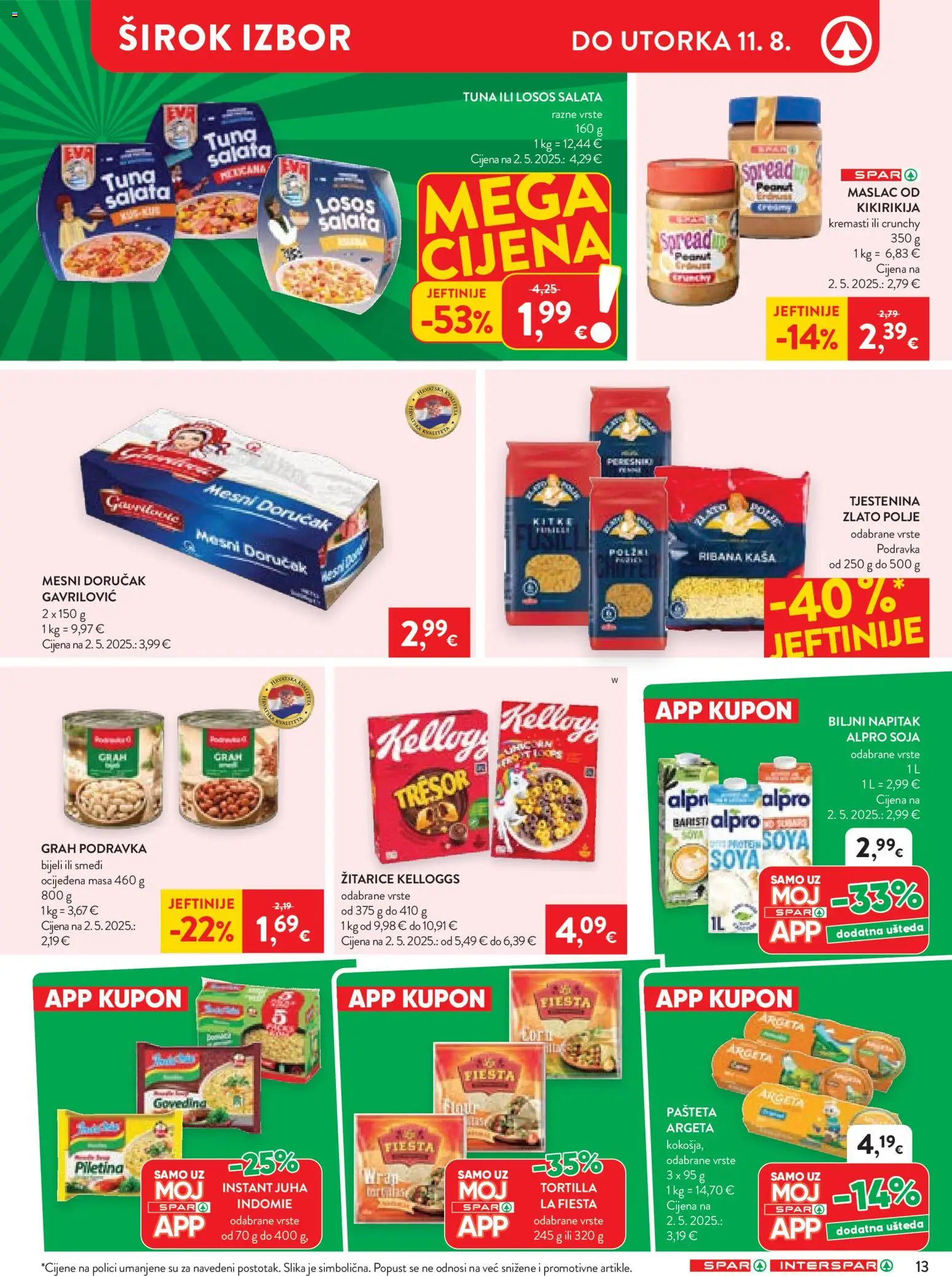 Spar katalog akcija strana 15 – vrijedi od 4.8. do 11.8.2026.