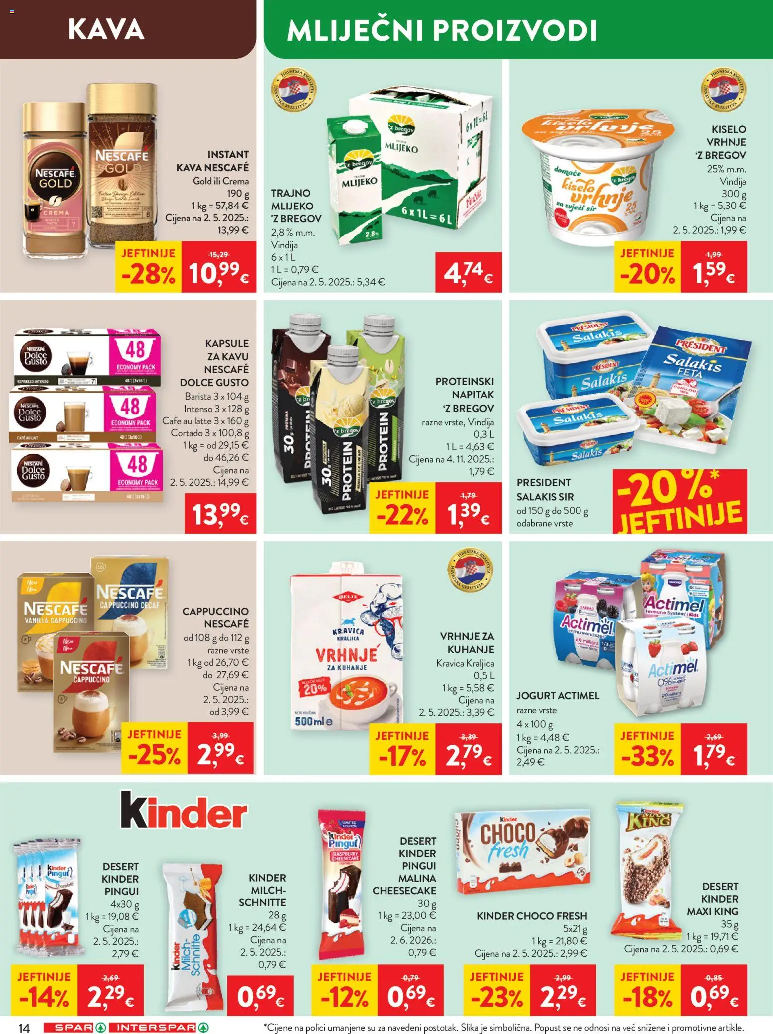 Spar katalog akcija strana 18 – vrijedi od 19.8. do 25.8.2026.