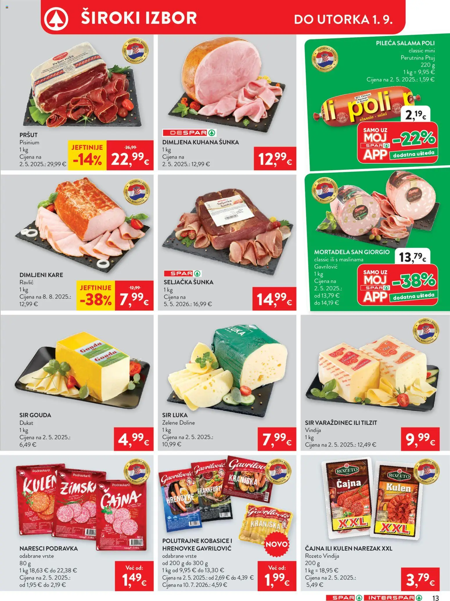 Spar katalog akcija strana 19 – vrijedi od 26.8. do 1.9.2026.