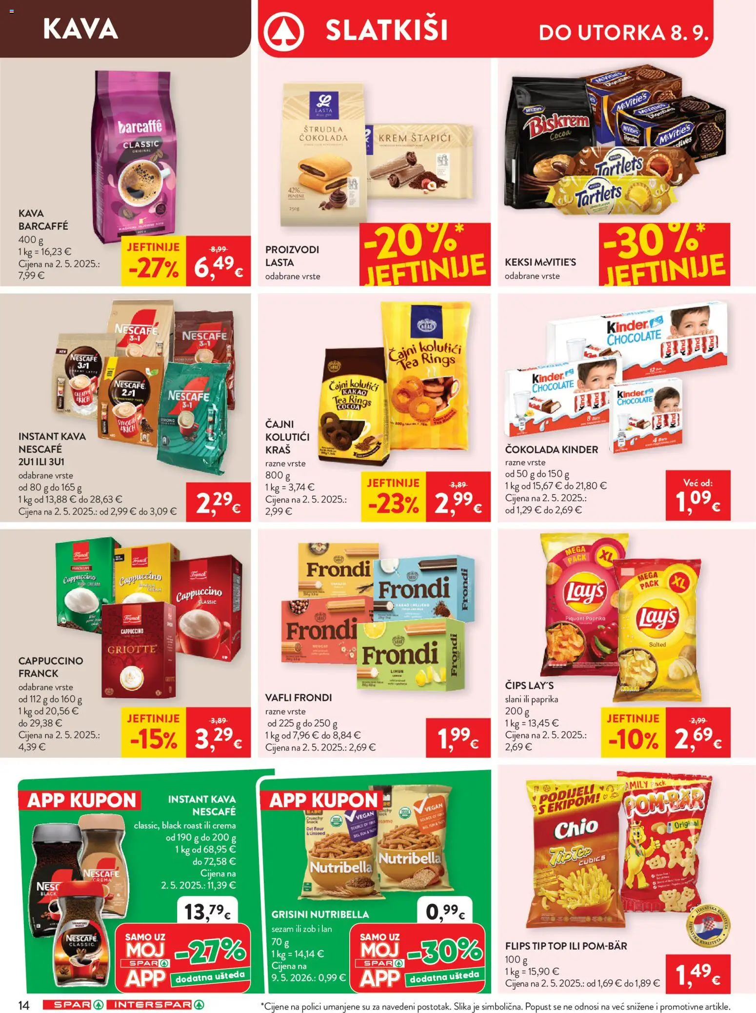 Spar katalog akcija strana 19 – vrijedi od 2.9. do 8.9.2026.