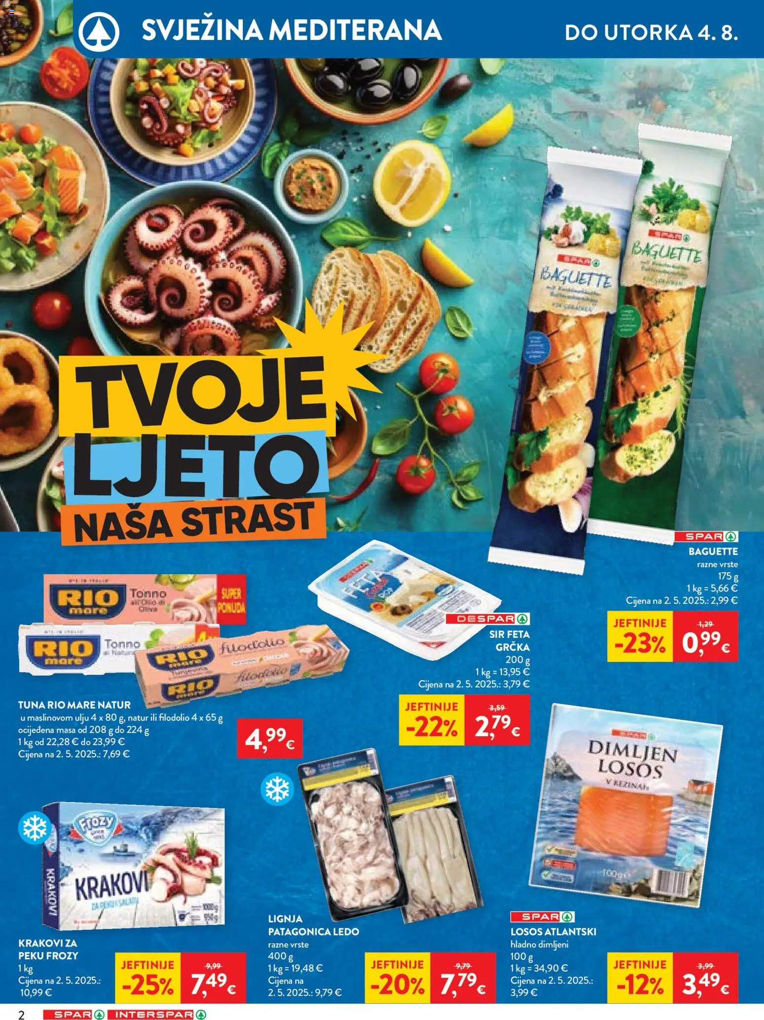 Spar katalog akcija strana 2 – vrijedi od 29.7. do 4.8.2026.