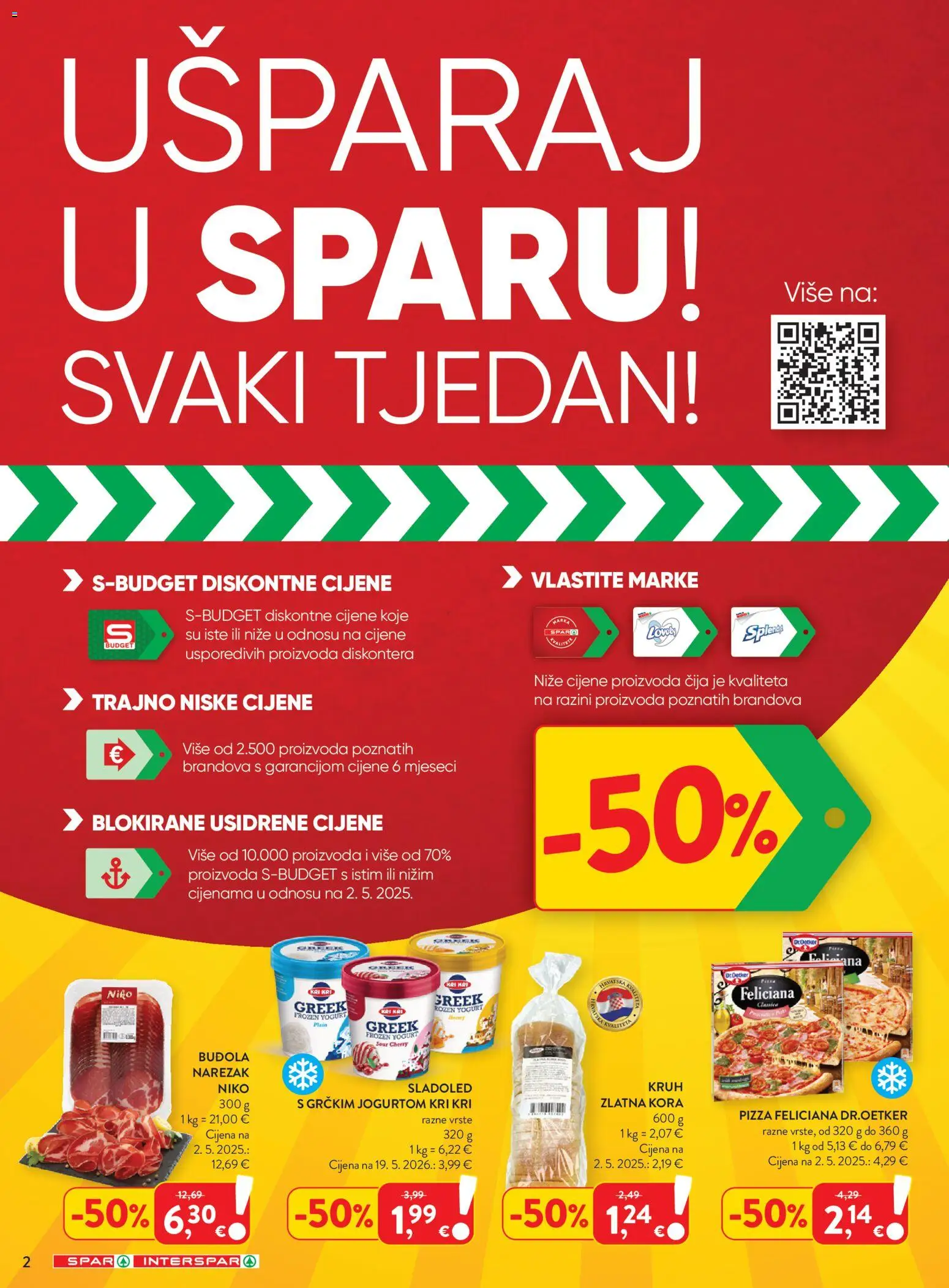 Spar katalog akcija strana 2 – vrijedi od 26.8. do 1.9.2026.