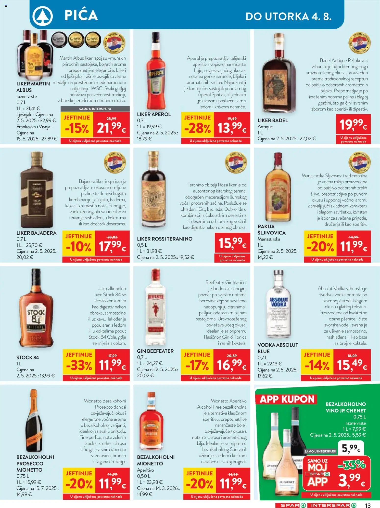 Spar katalog akcija strana 20 – vrijedi od 29.7. do 4.8.2026.