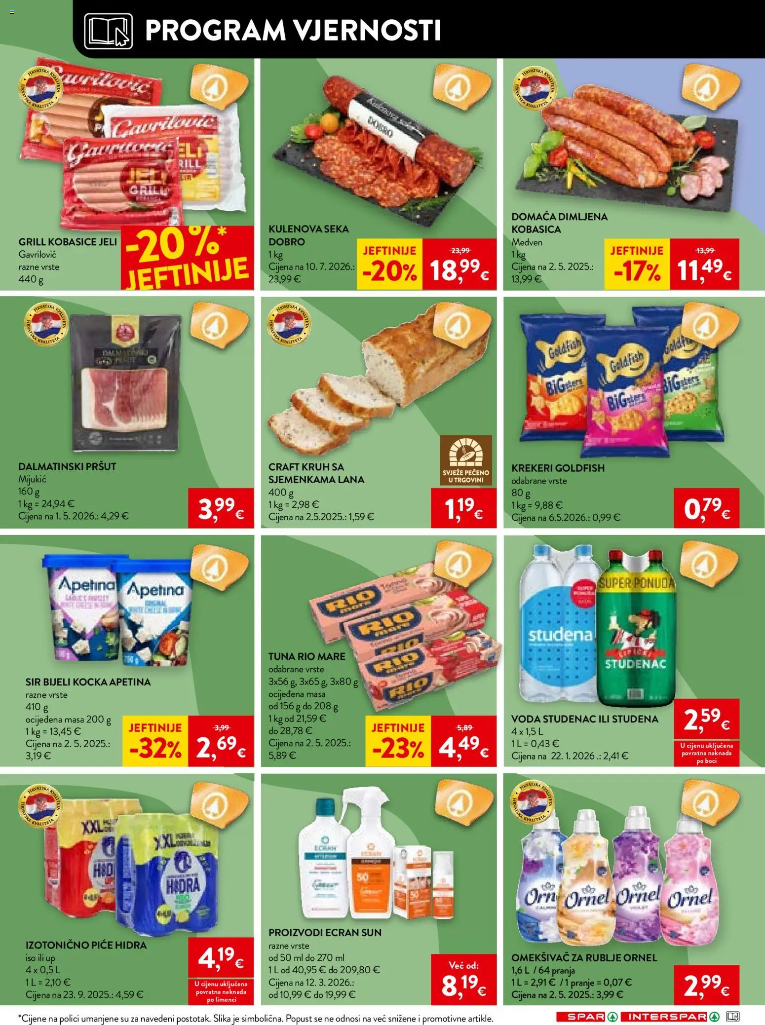Spar katalog akcija strana 22 – vrijedi od 4.8. do 11.8.2026.