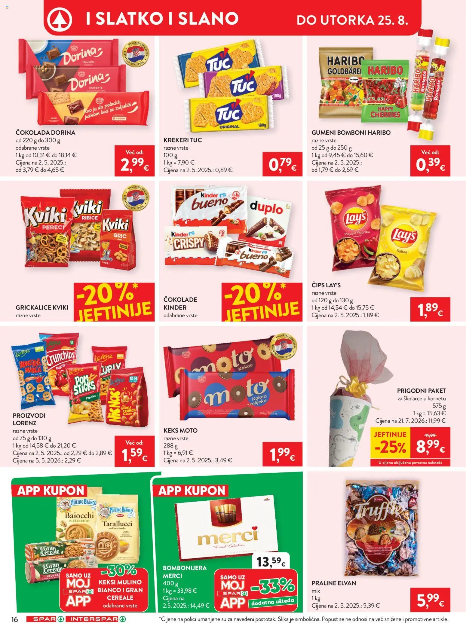 Spar katalog akcija strana 22 – vrijedi od 19.8. do 25.8.2026.